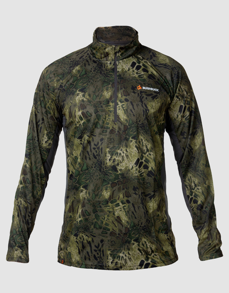 Apex Quarter Zip Base Layer Woodlands Camo - Front