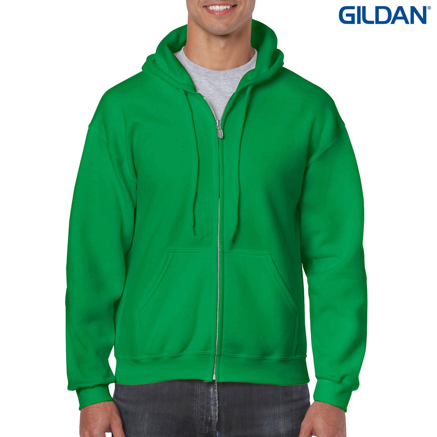 Gildan Heavy Blend Adult Full Zip Hooded Sweatshirt
