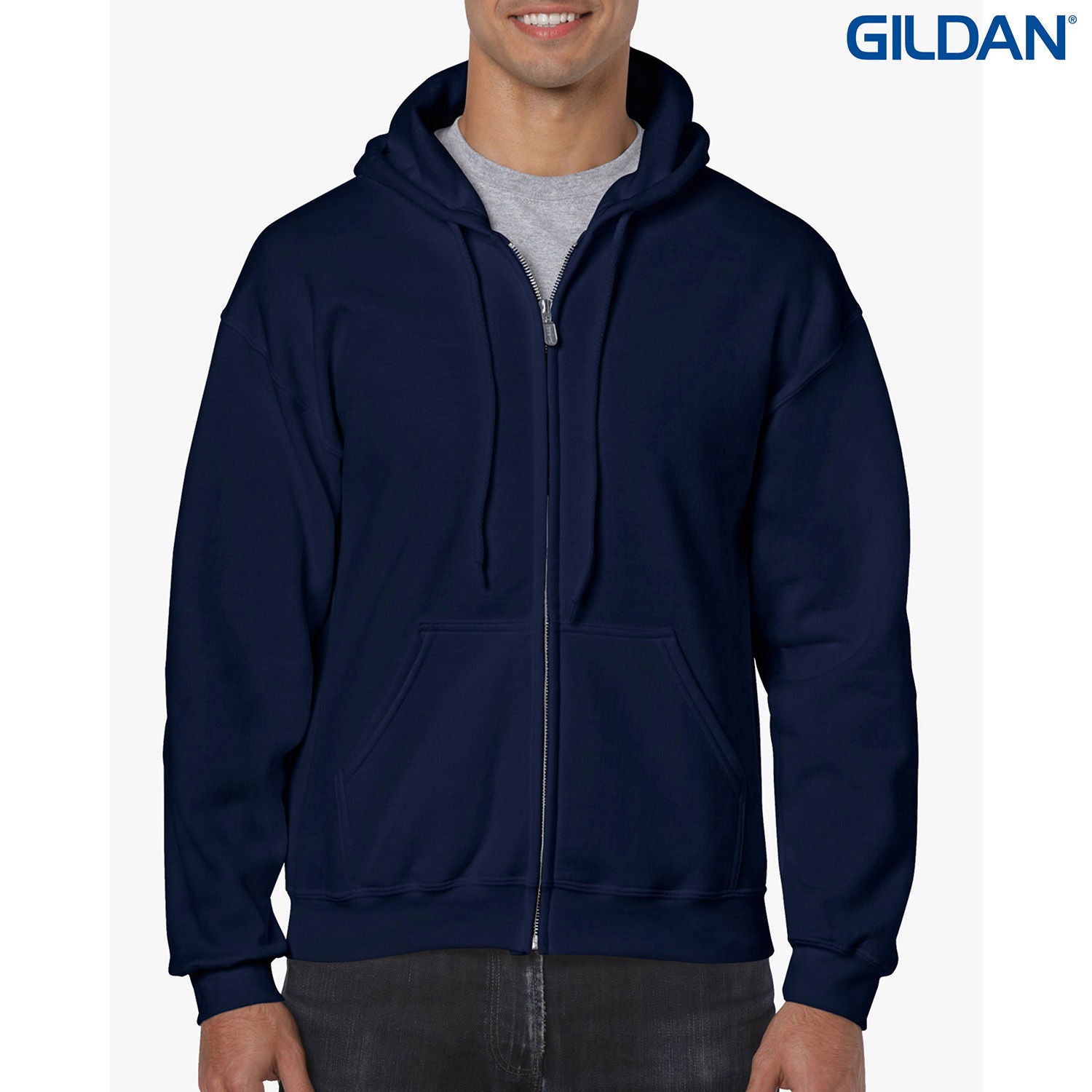 Gildan Heavy Blend Adult Full Zip Hooded Sweatshirt