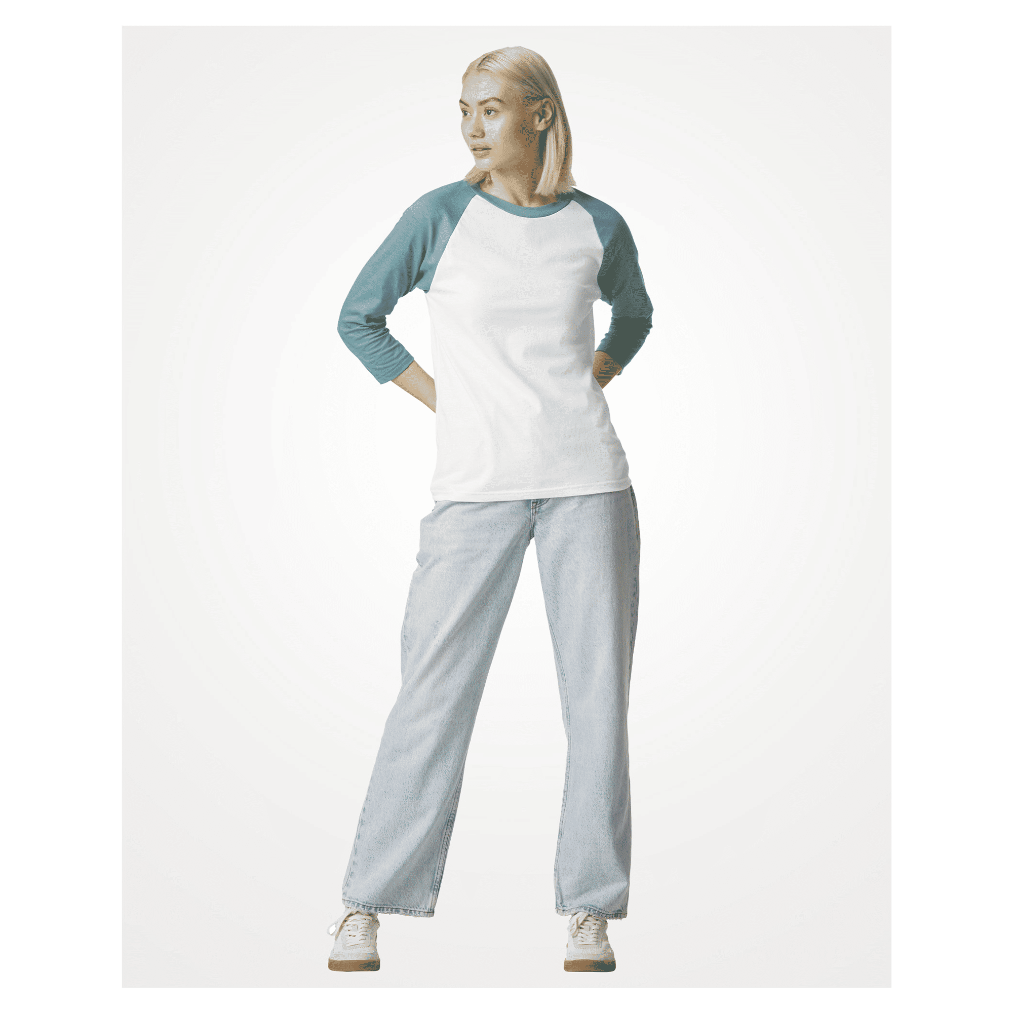 American Apparel CVC Unisex Raglan T-shirt