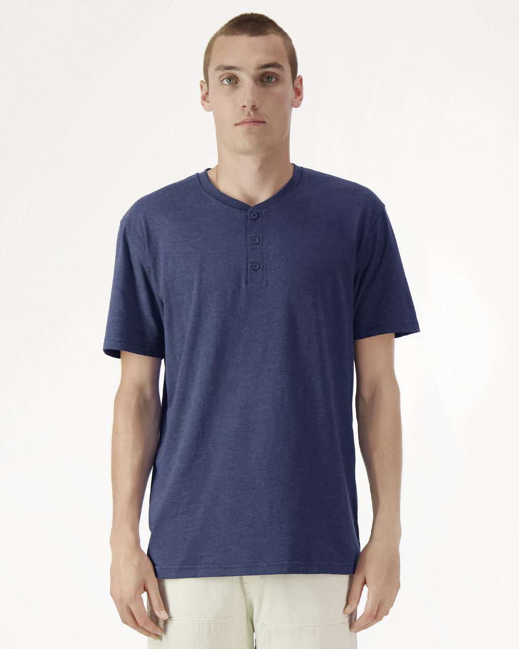 American Apparel CVC Unisex Henley T-shirt