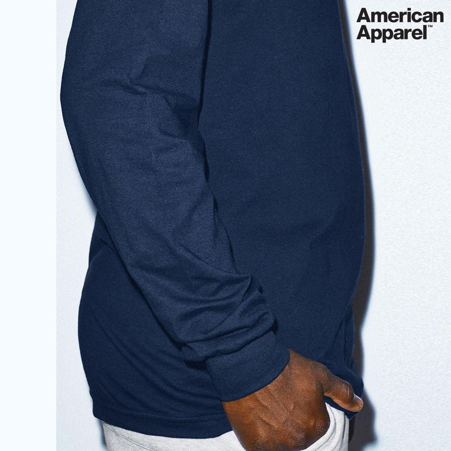 American Apparel Cotton Long Sleeve Fine Jersey T-shirt