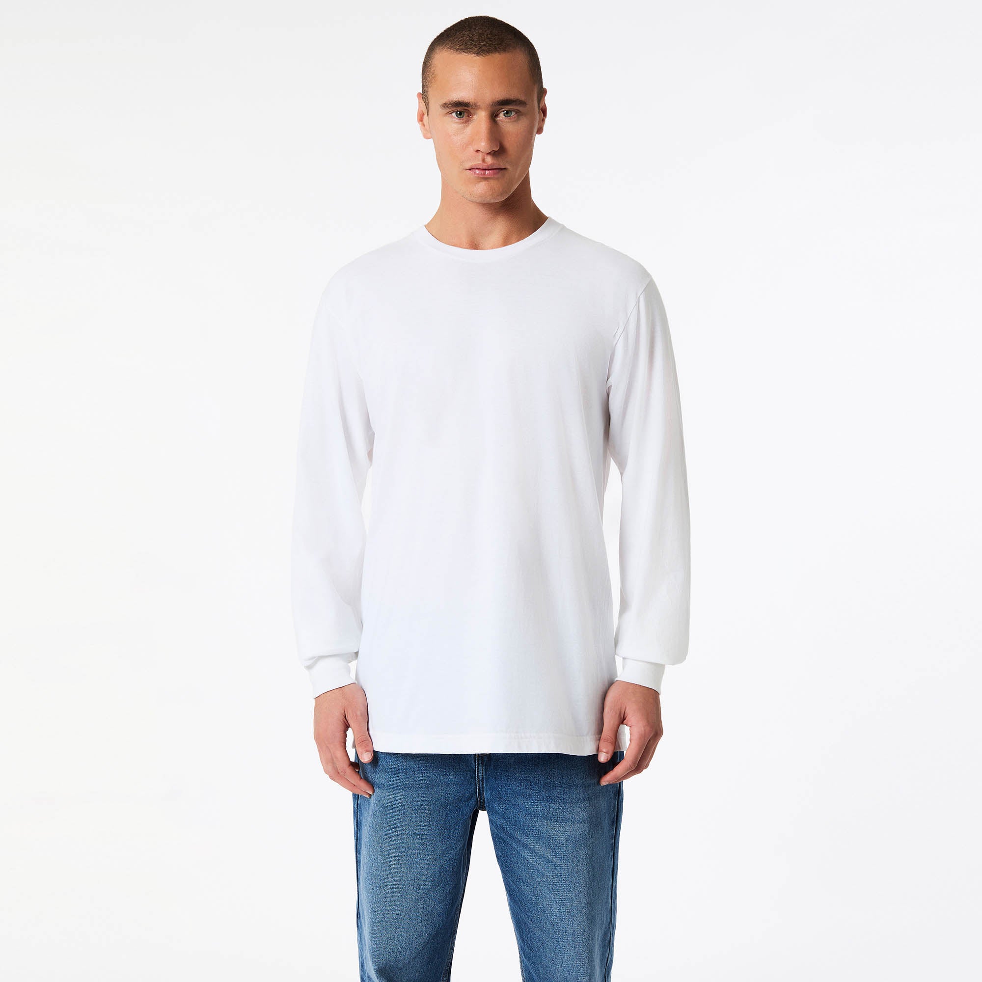 American Apparel Cotton Long Sleeve Fine Jersey T-shirt