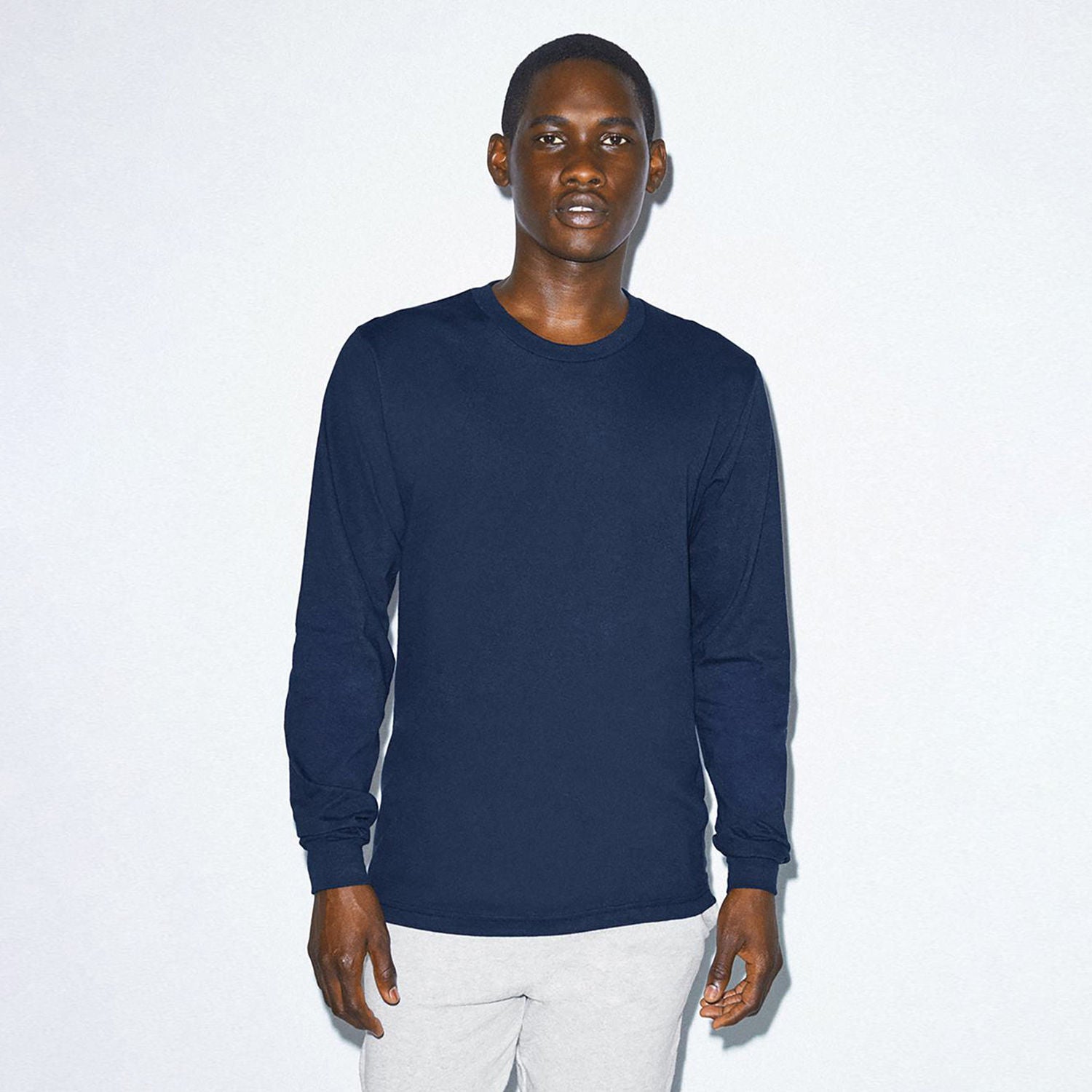 American Apparel Cotton Long Sleeve Fine Jersey T-shirt