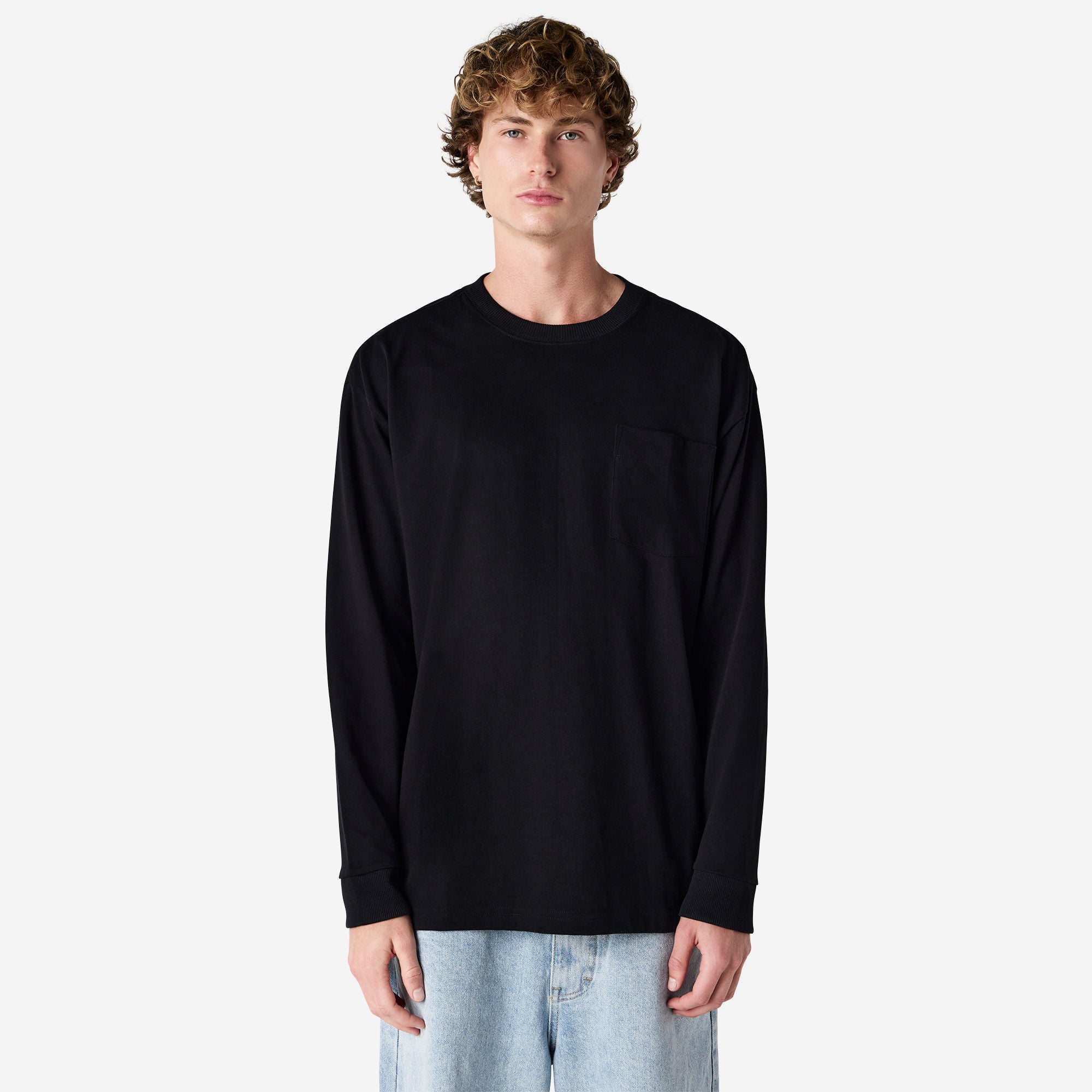 American Apparel Super Heavyweight Long Sleeve T-Shirt with Pocket