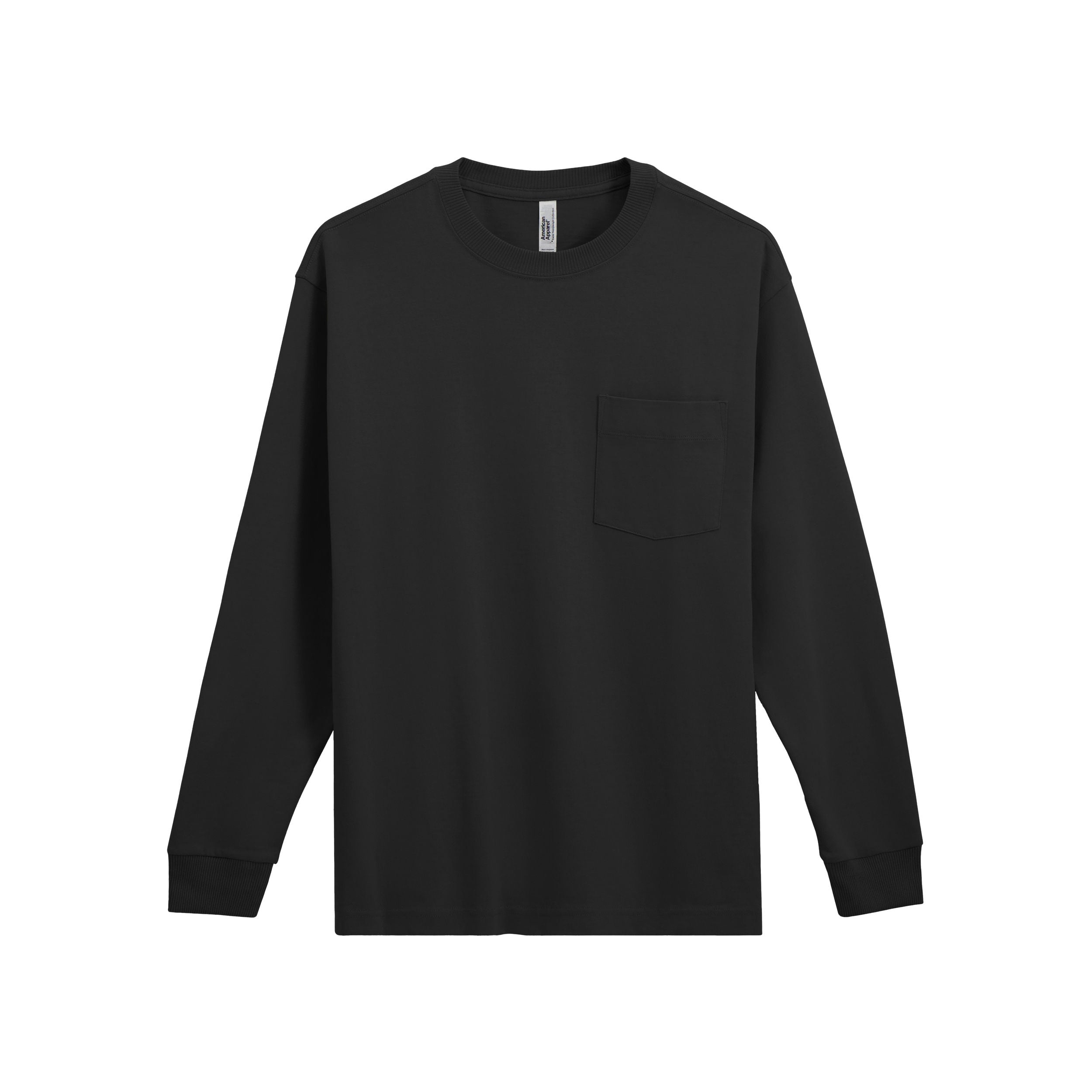 American Apparel Super Heavyweight Long Sleeve T-Shirt with Pocket