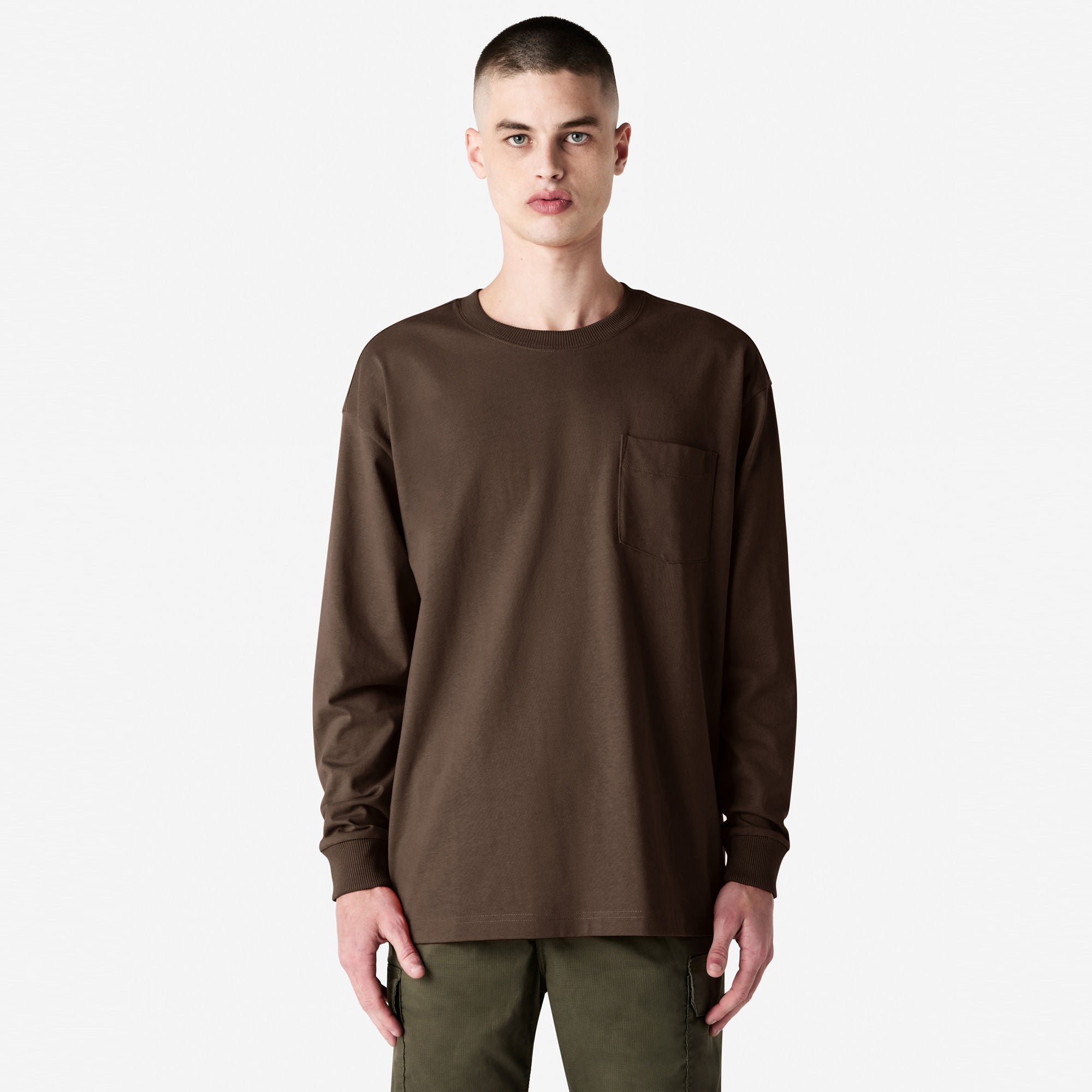 American Apparel Super Heavyweight Long Sleeve T-Shirt with Pocket