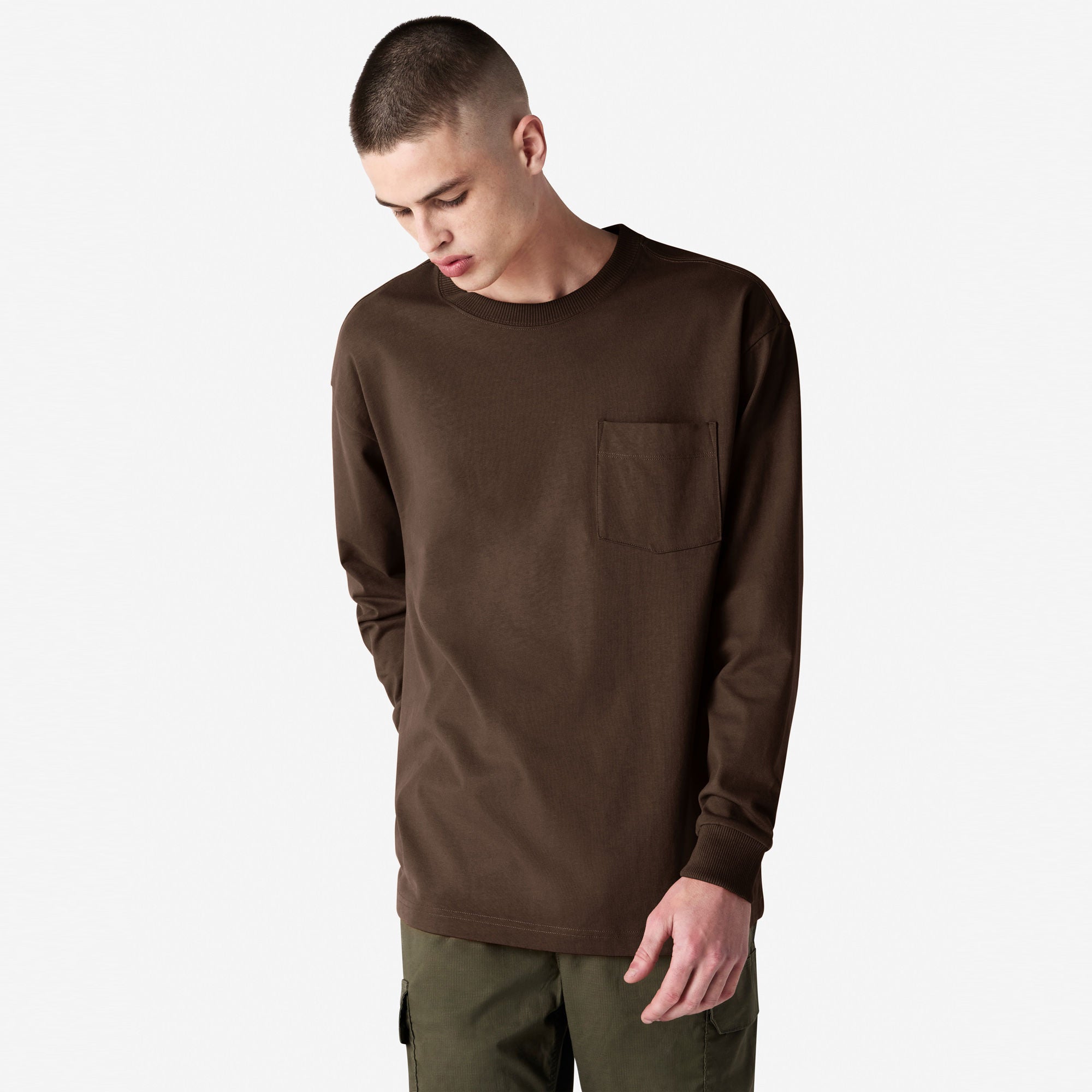 American Apparel Super Heavyweight Long Sleeve T-Shirt with Pocket