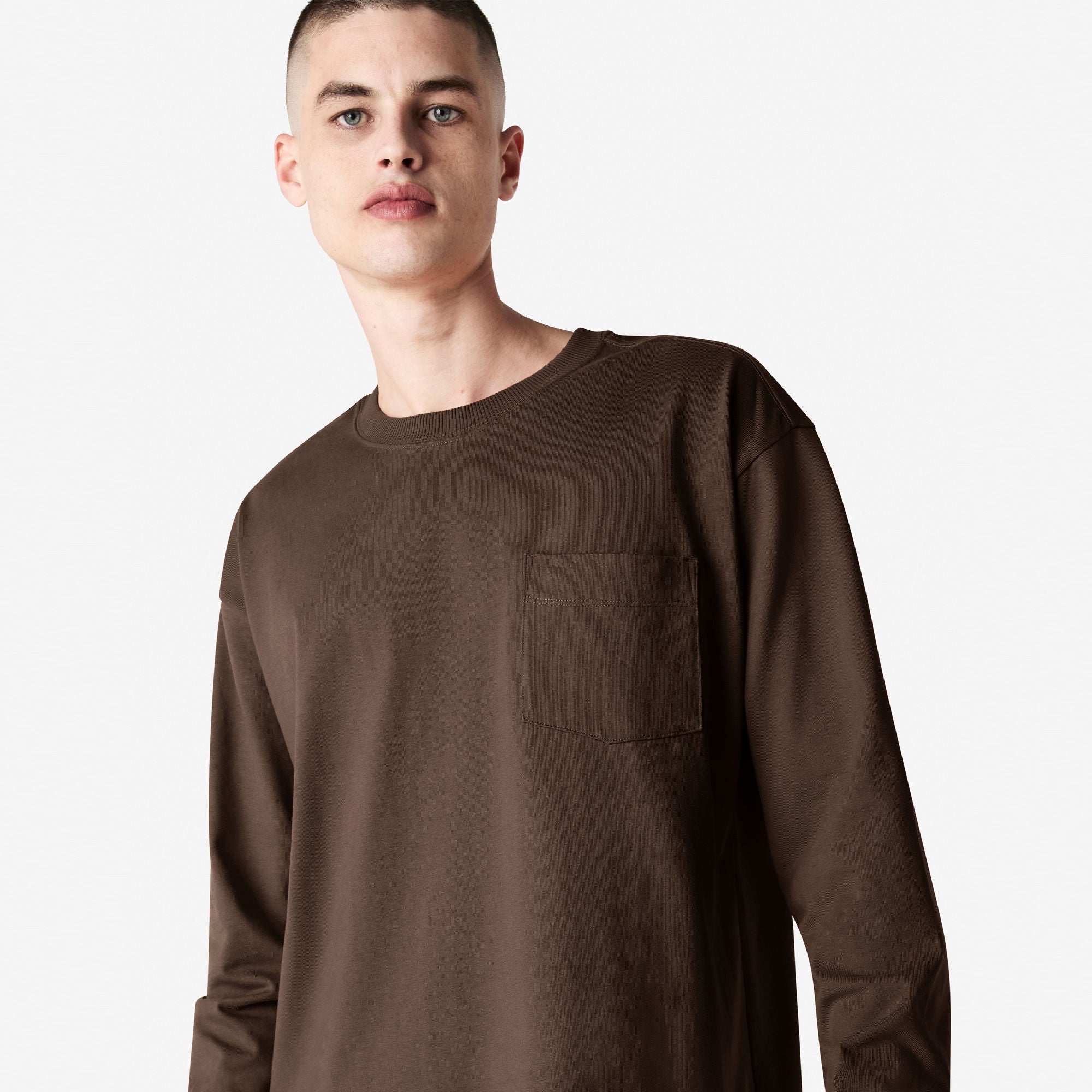 American Apparel Super Heavyweight Long Sleeve T-Shirt with Pocket