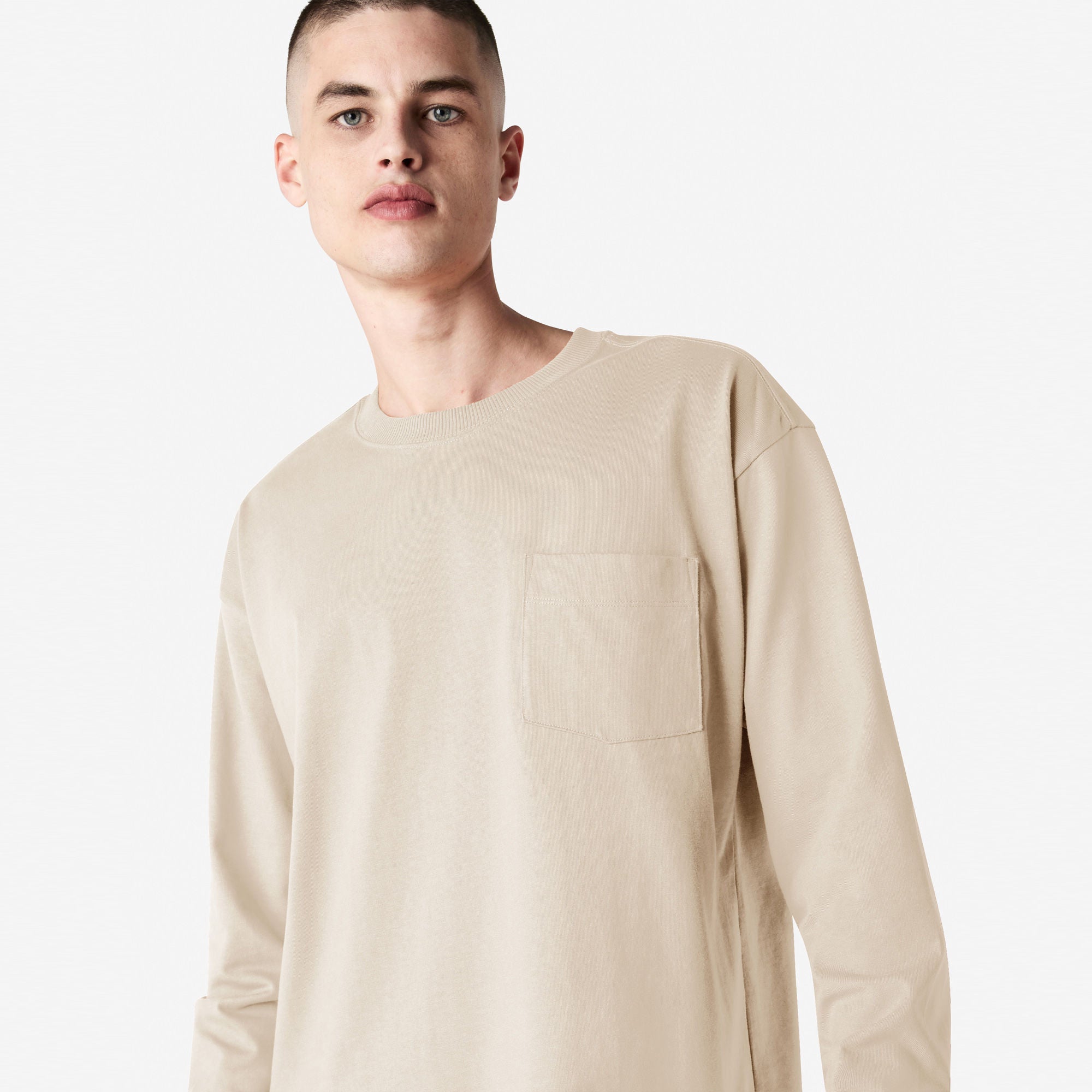 American Apparel Super Heavyweight Long Sleeve T-Shirt with Pocket