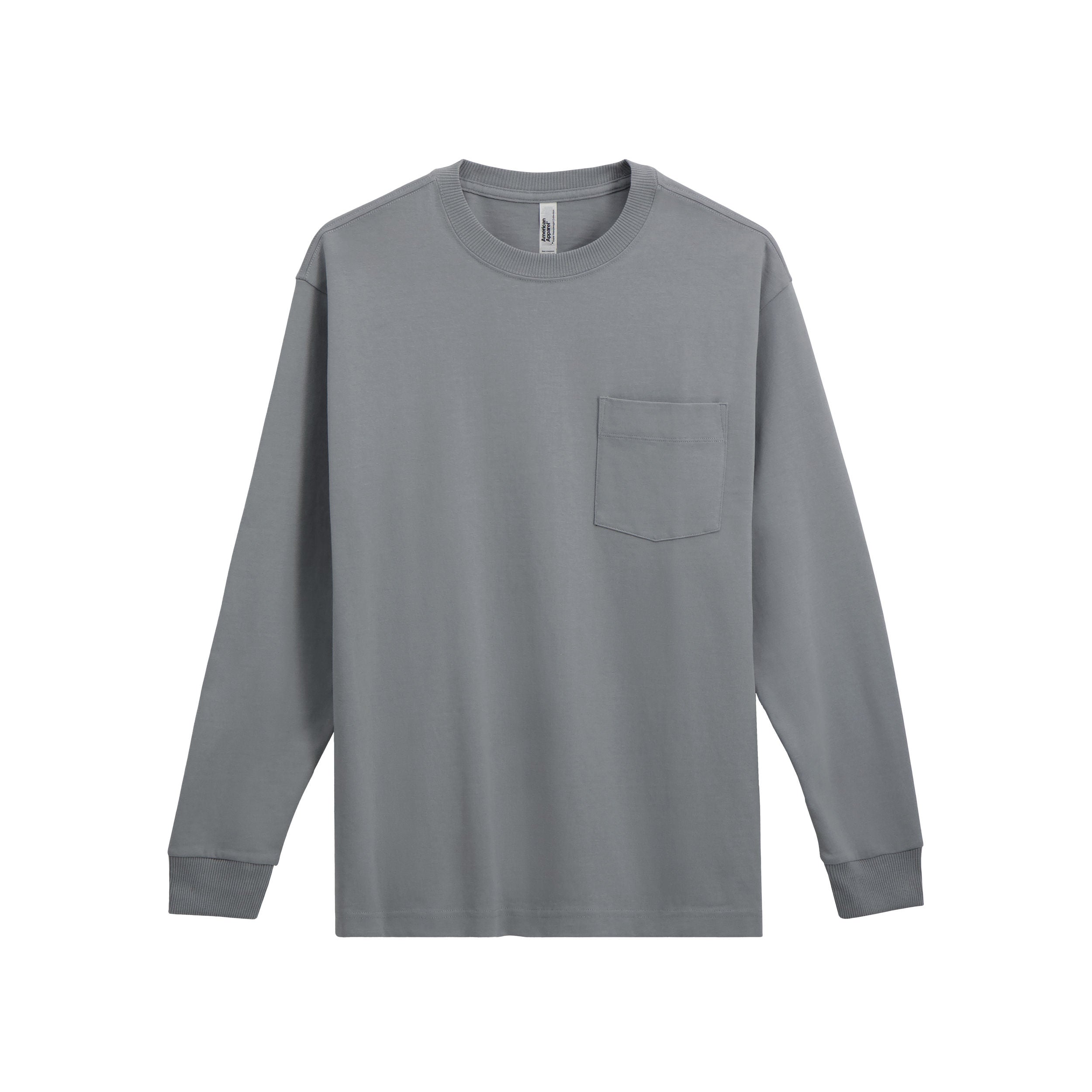 American Apparel Super Heavyweight Long Sleeve T-Shirt with Pocket