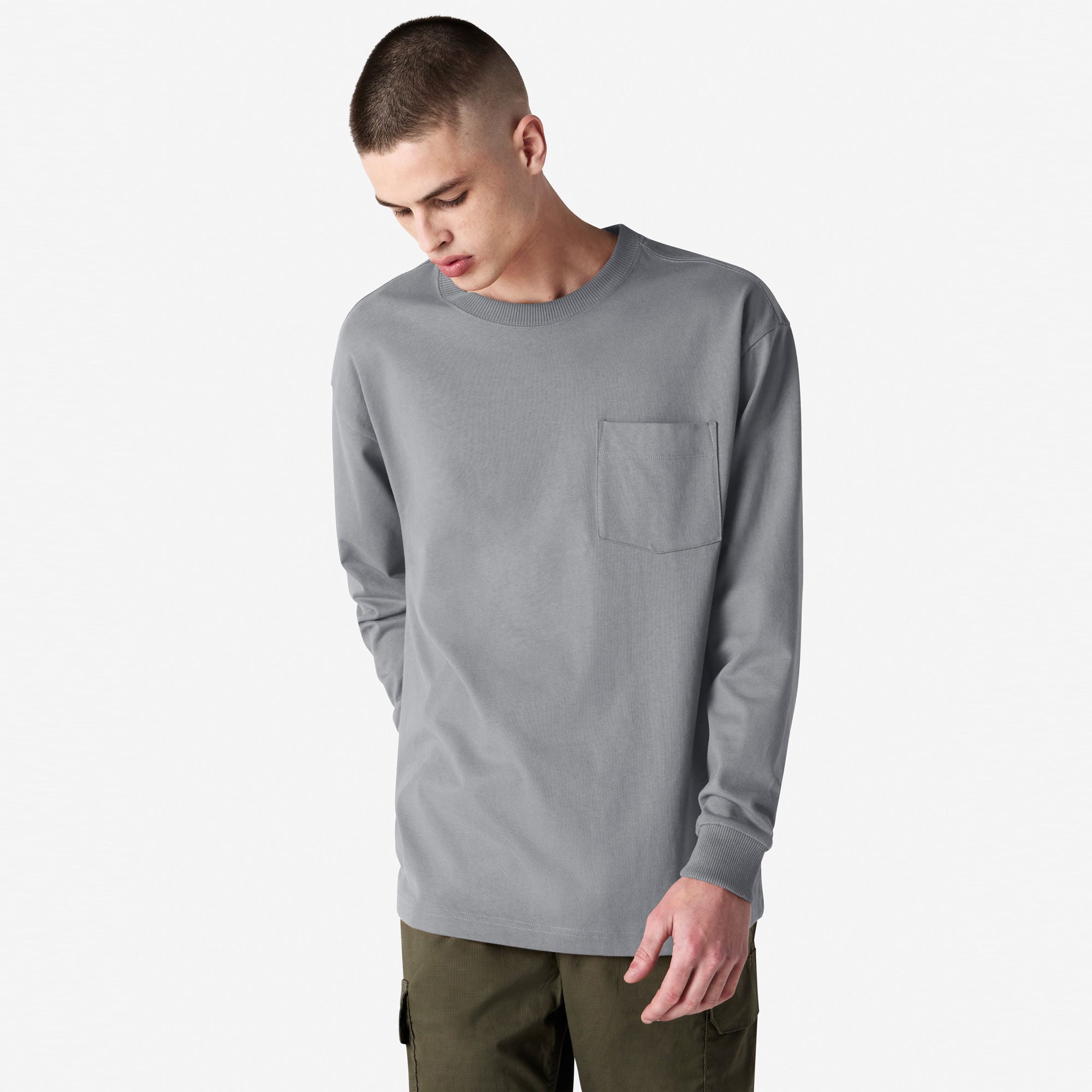 American Apparel Super Heavyweight Long Sleeve T-Shirt with Pocket