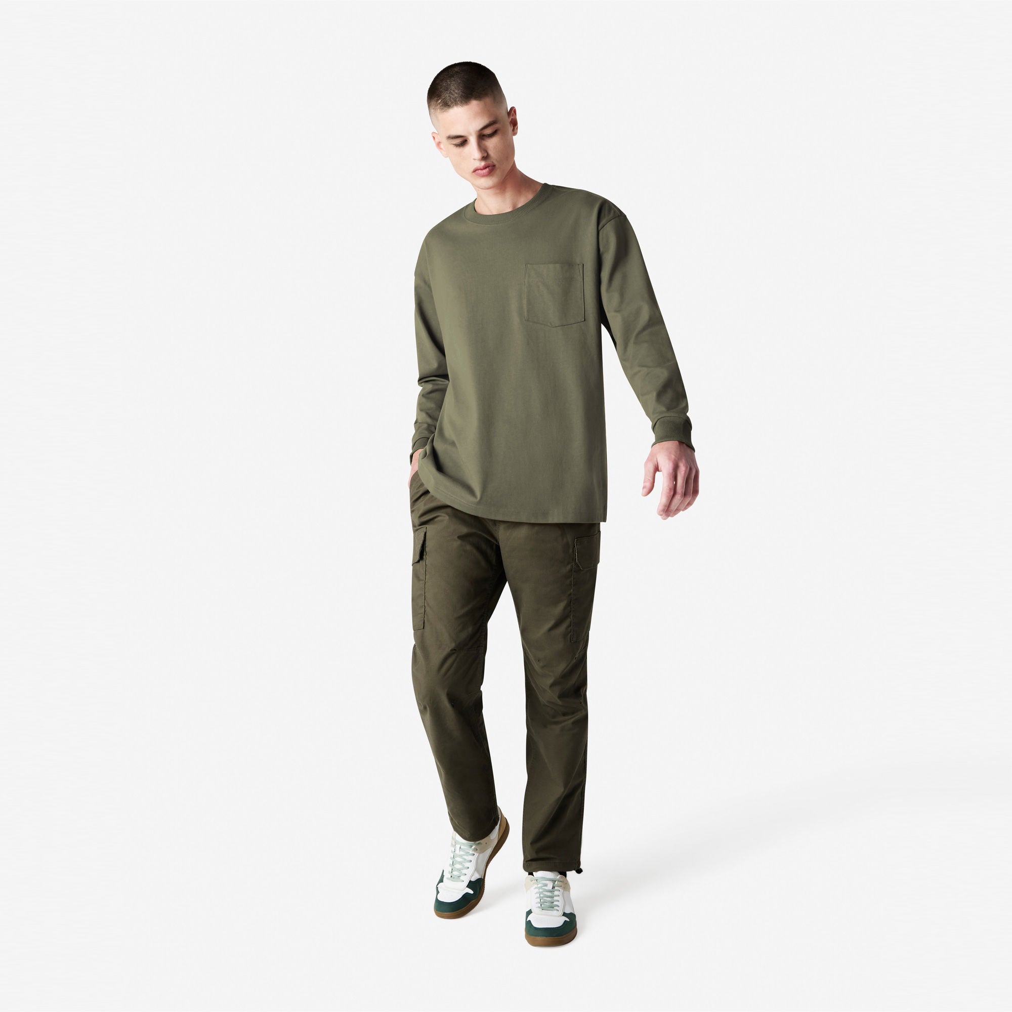 American Apparel Super Heavyweight Long Sleeve T-Shirt with Pocket