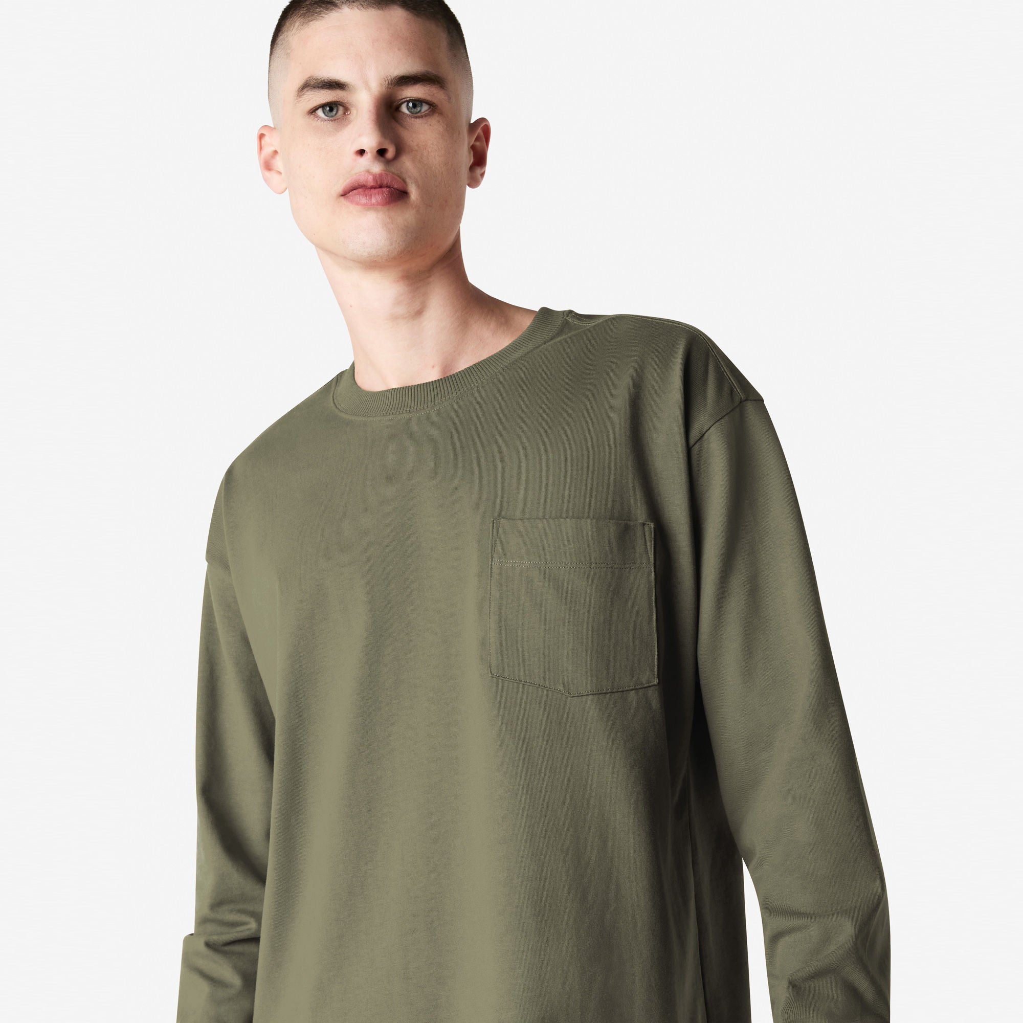American Apparel Super Heavyweight Long Sleeve T-Shirt with Pocket