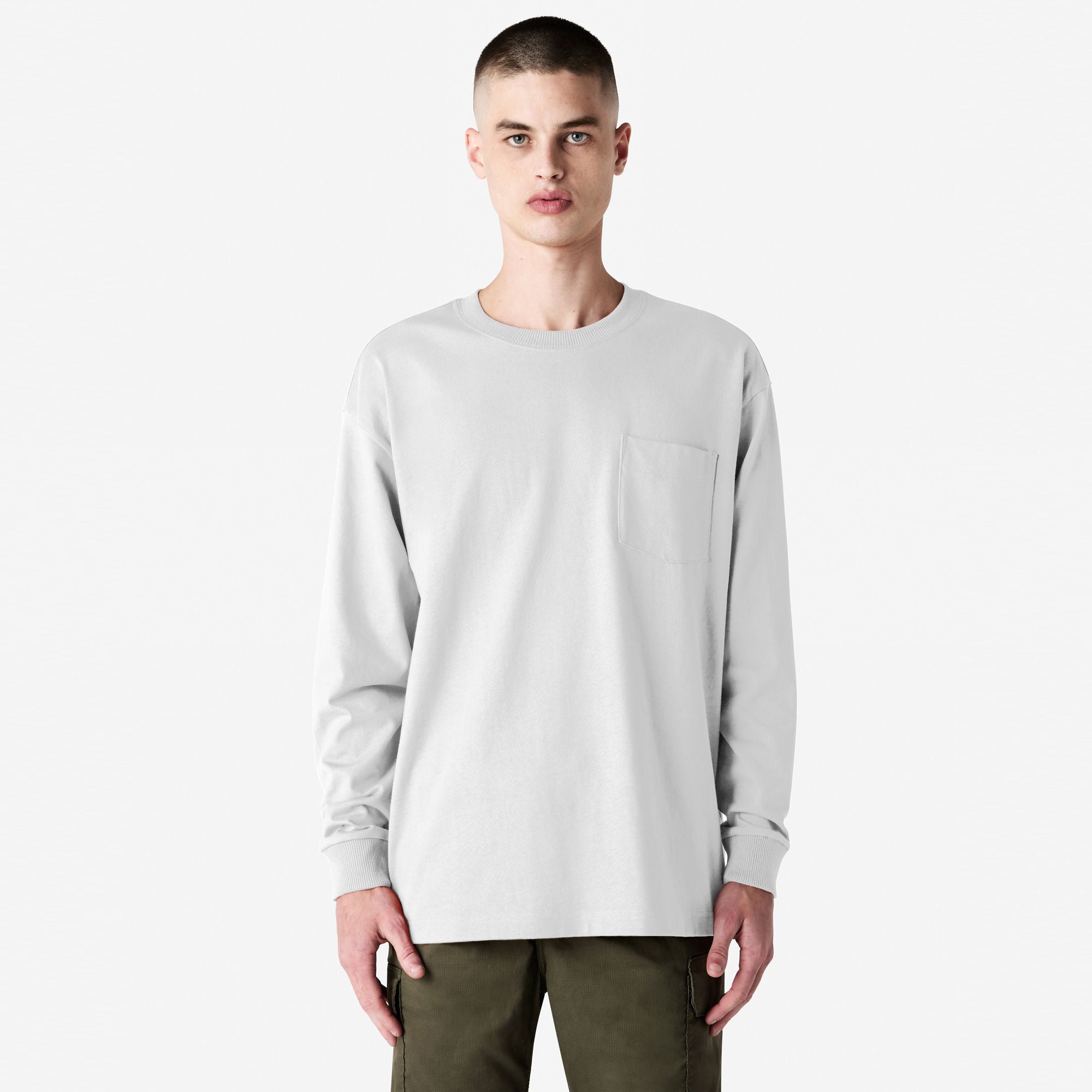 American Apparel Super Heavyweight Long Sleeve T-Shirt with Pocket