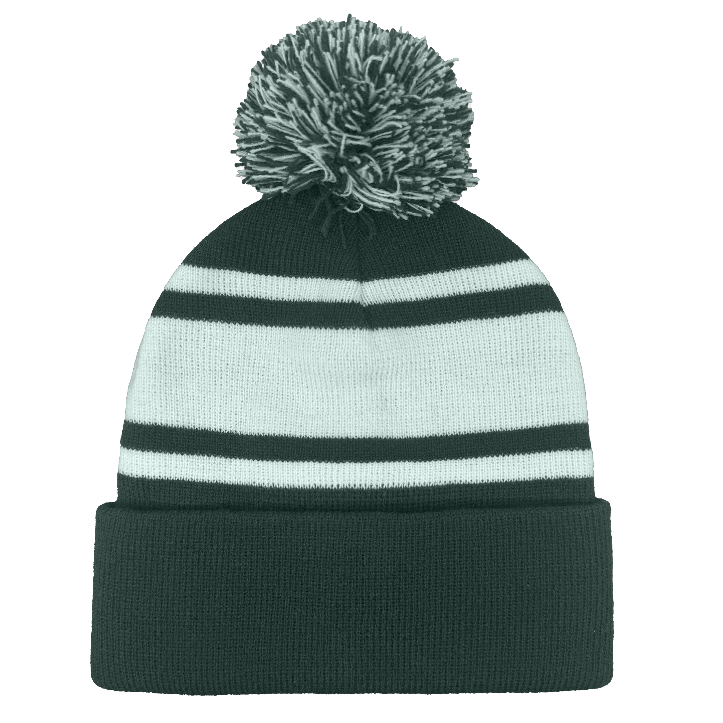 Headwear24 Cuffed Knitted Pom Pom Beanie