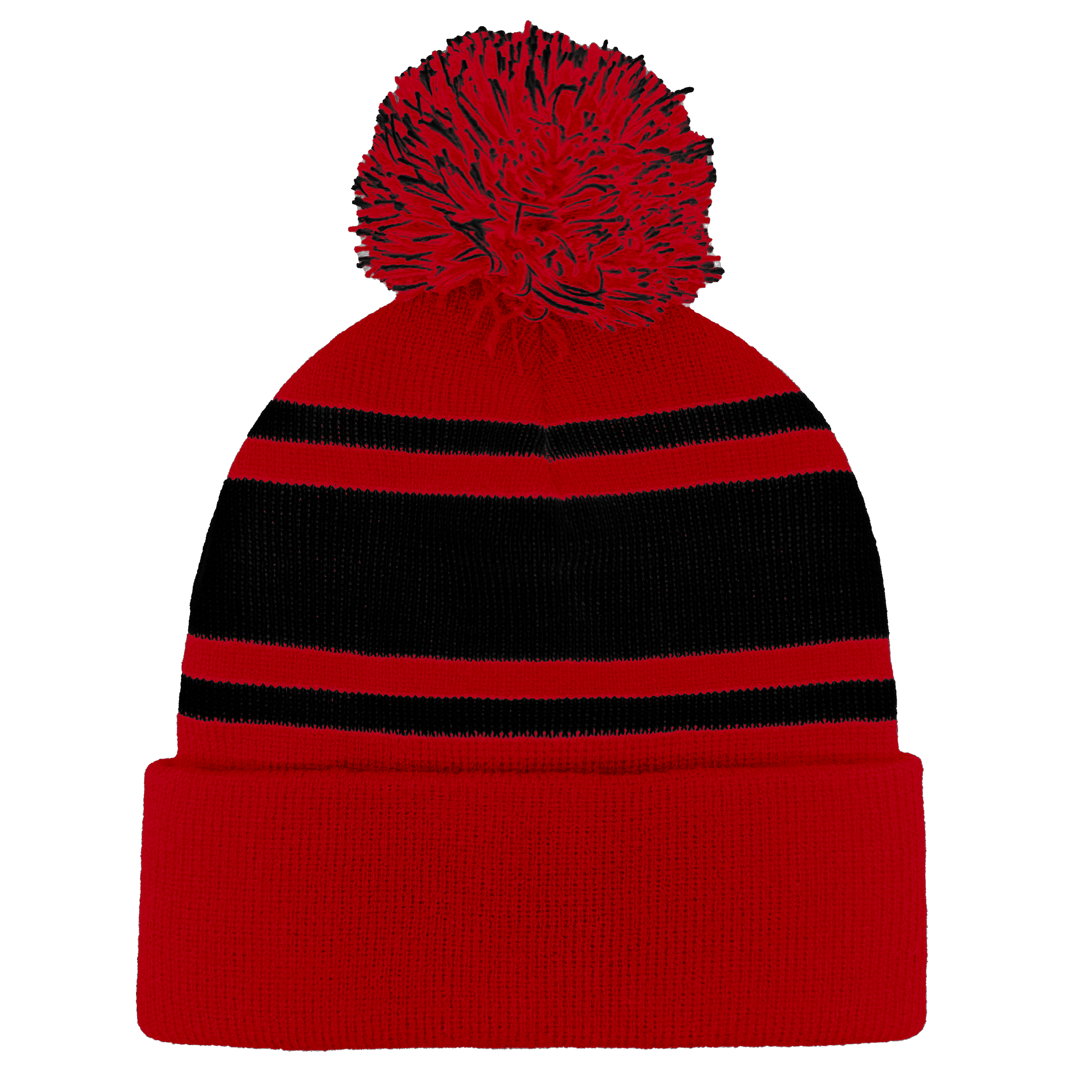 Headwear24 Cuffed Knitted Pom Pom Beanie