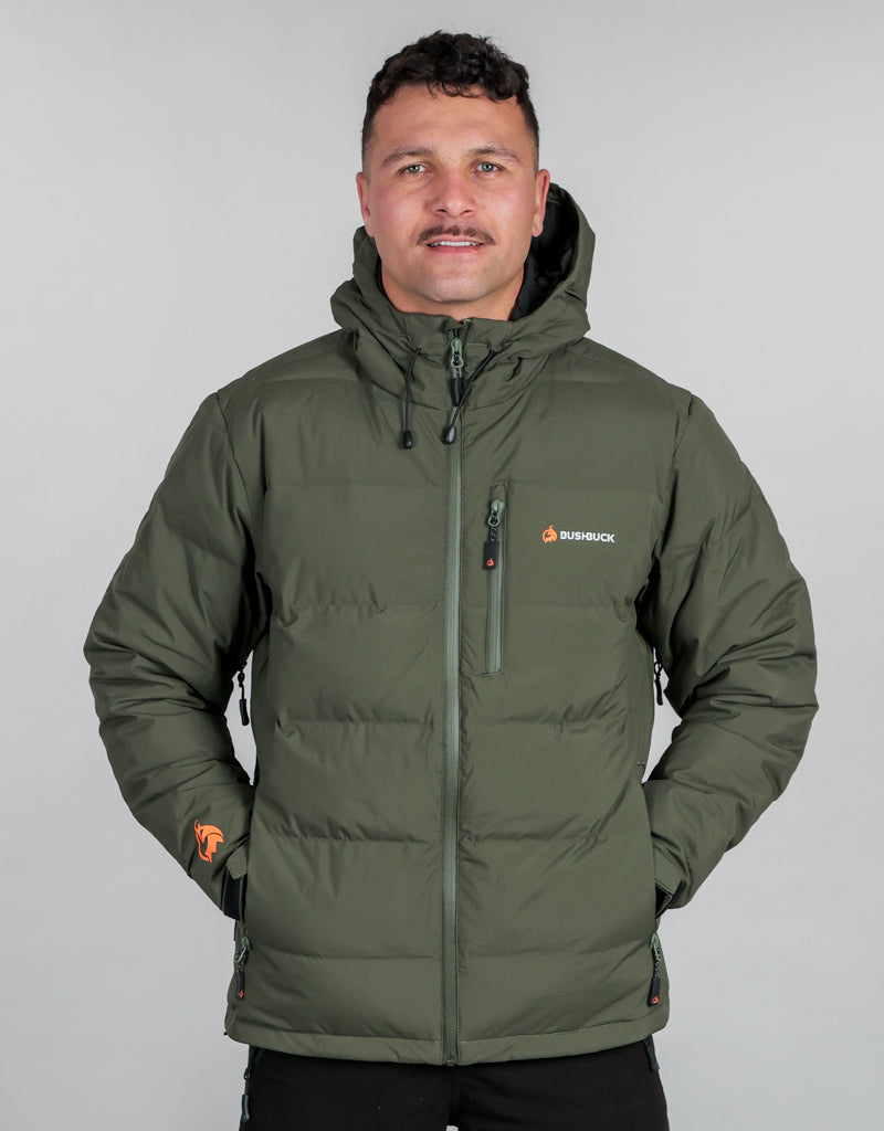 Bushbuck Furnace Waterproof Puffer Jacket - Bayleaf Front Men