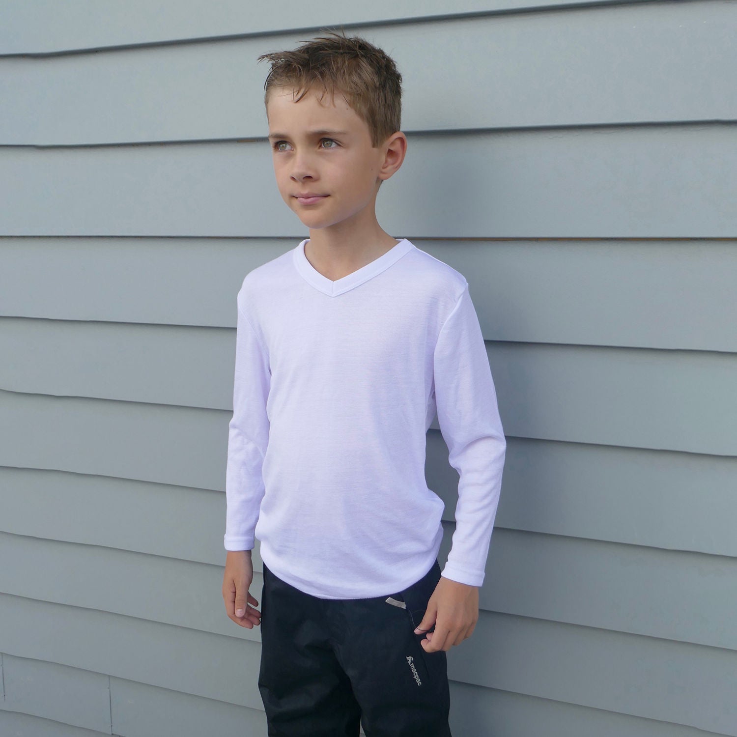 Work-Guard Youth Longsleeve V-Neck Thermal