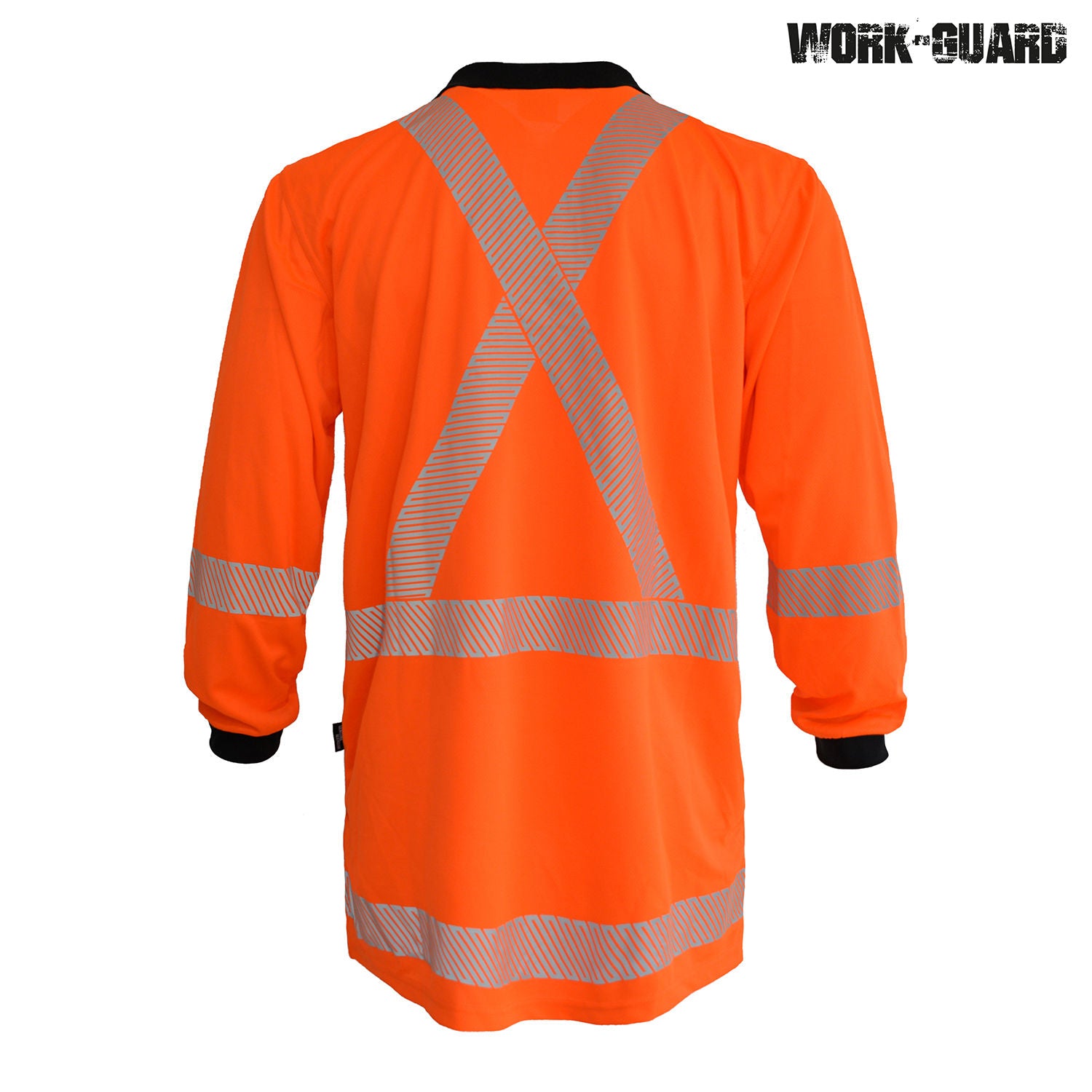 Work-Guard Recycled Hi Vis TTMC Long Sleeve Polo