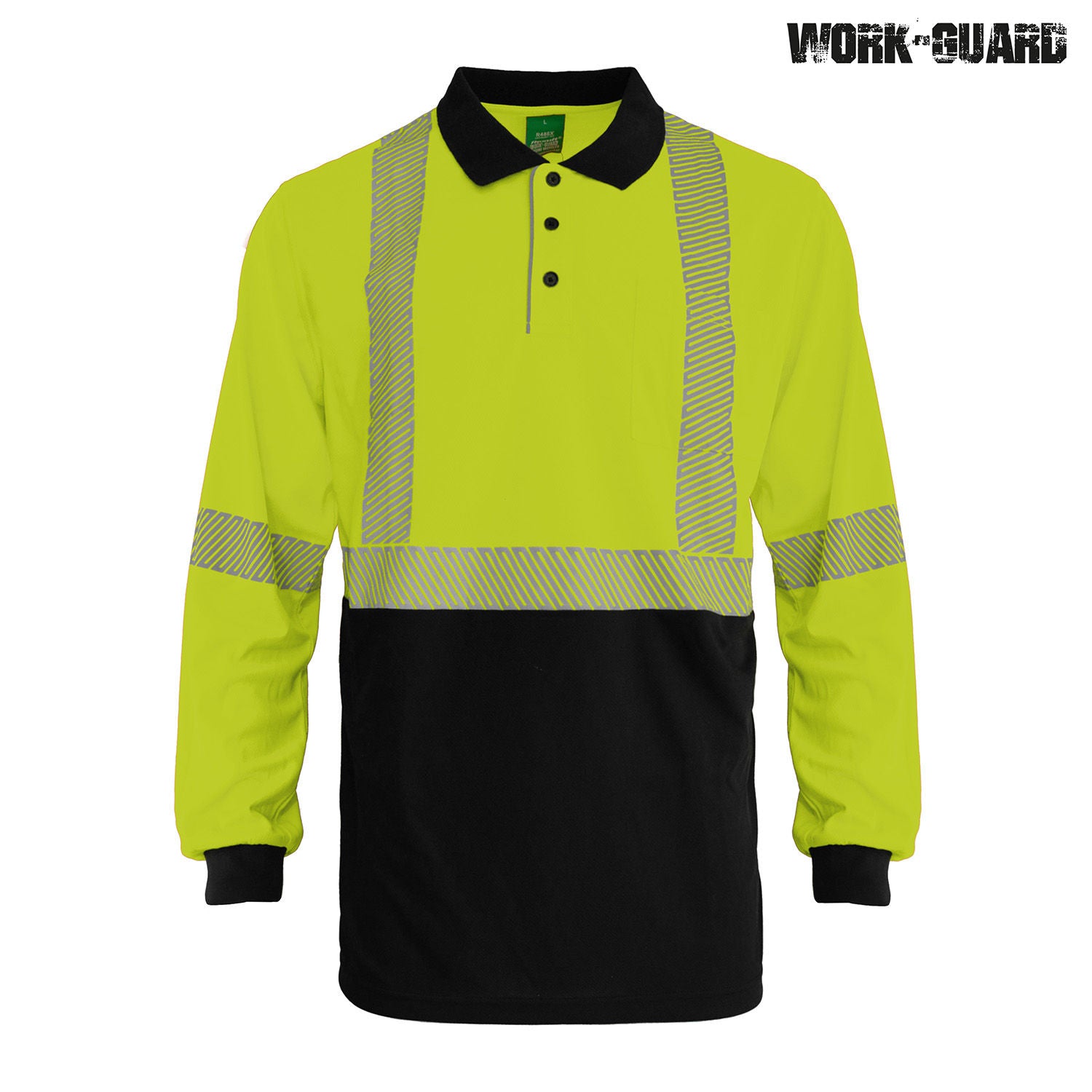Work-Guard Recycled Hi Vis Long Sleeve Day/Night Polo