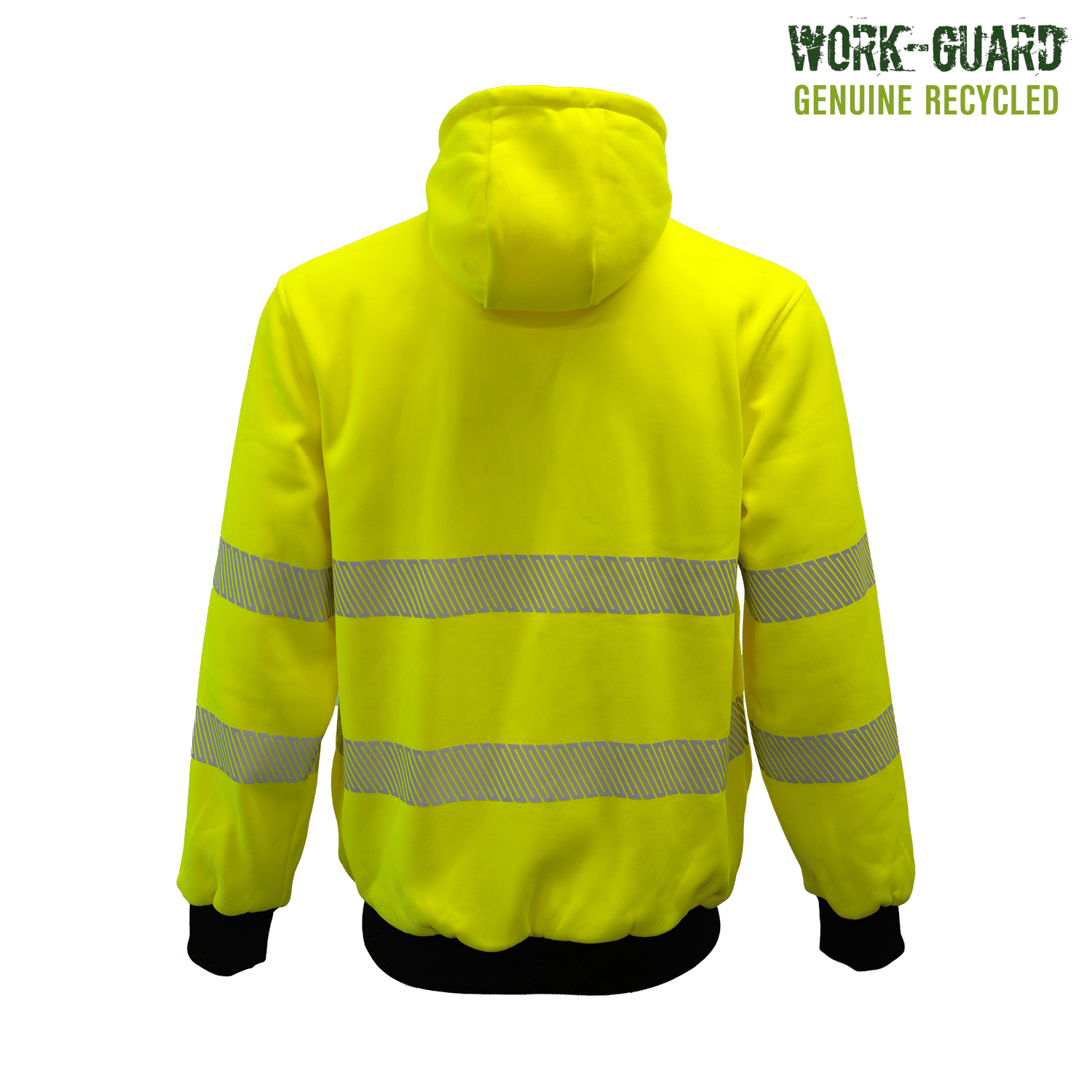 Work-Guard Recycled Hi Vis Day/Night Zipped Hoodie