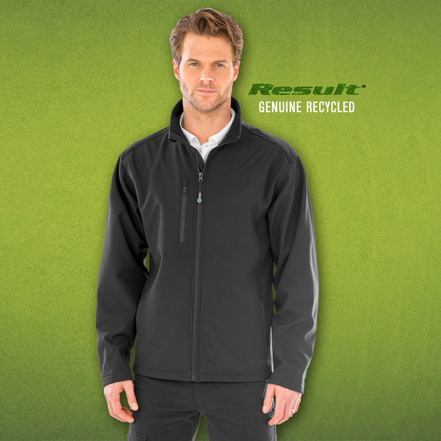 Result Adult Printable Recycled 3-Layer Softshell Jacket