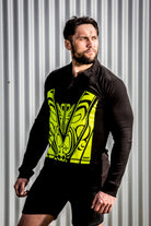 Chad Mens Collared Top/Long Sleeve-Polo Yellow Hi-Vis - Hi-Vis-Trends
