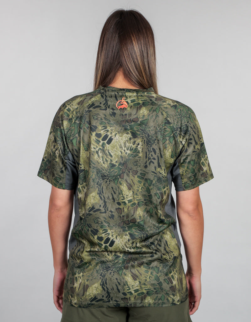 Apex Tee Base Layer Woodlands Camo - Womens Back