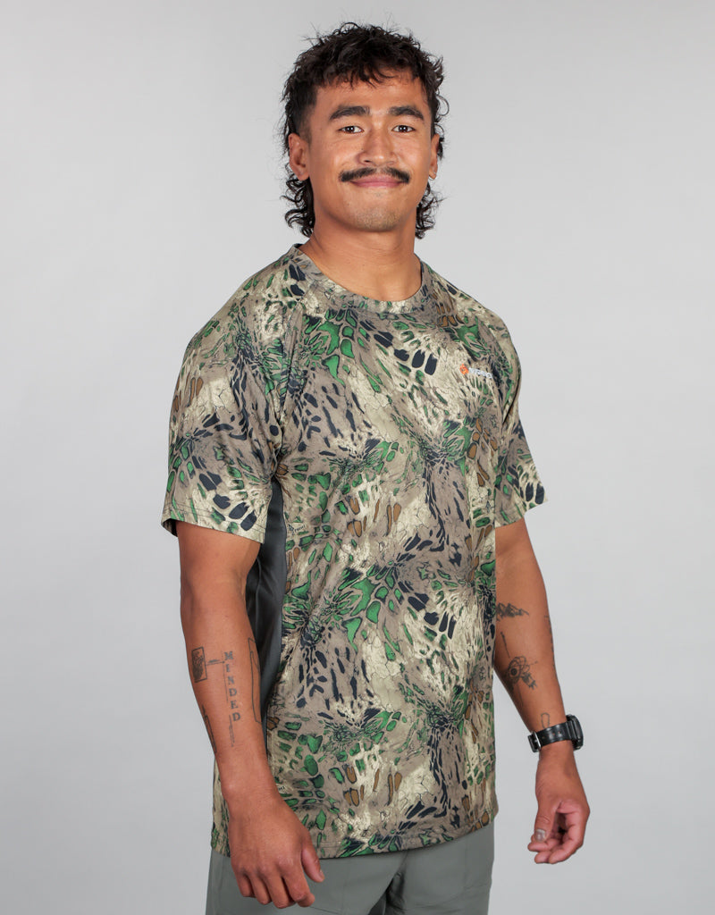 Apex Tee Base Layer Woodlands MP Camo - Mens Side