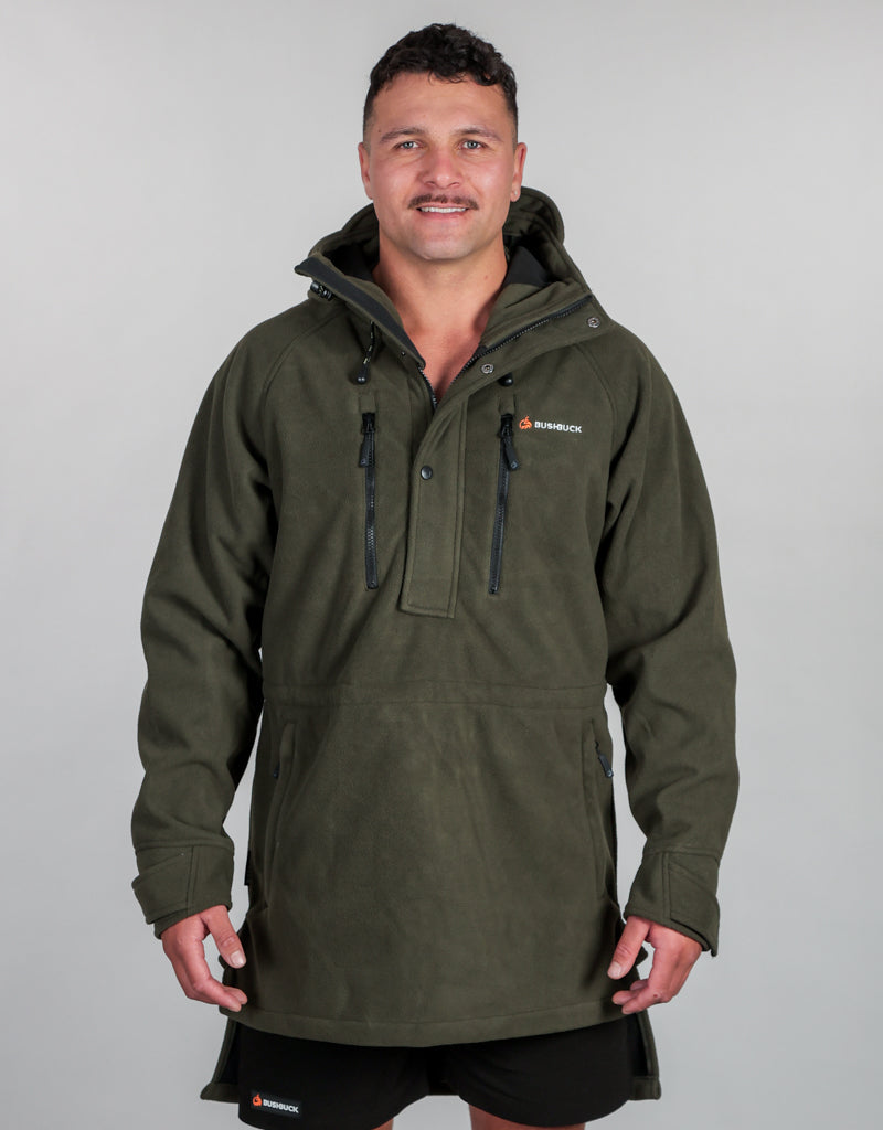 Ranger Bushshirt Green - Mens Fleece Front