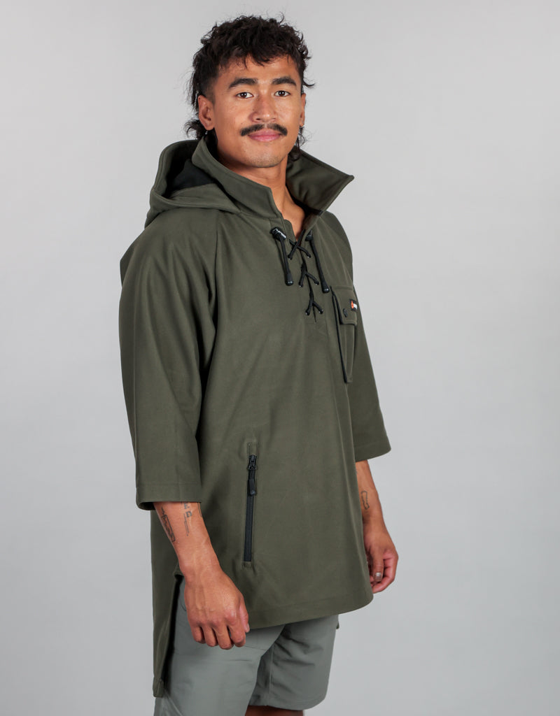 Huntsman Bushshirt Green - Water-Resistant - Windproof - Fleece - Side