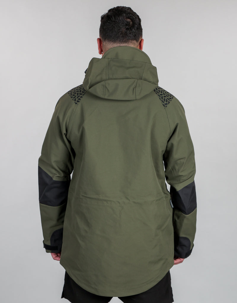 Defender Waterproof Rain Jacket - Mens Back - Wet Weather Gear