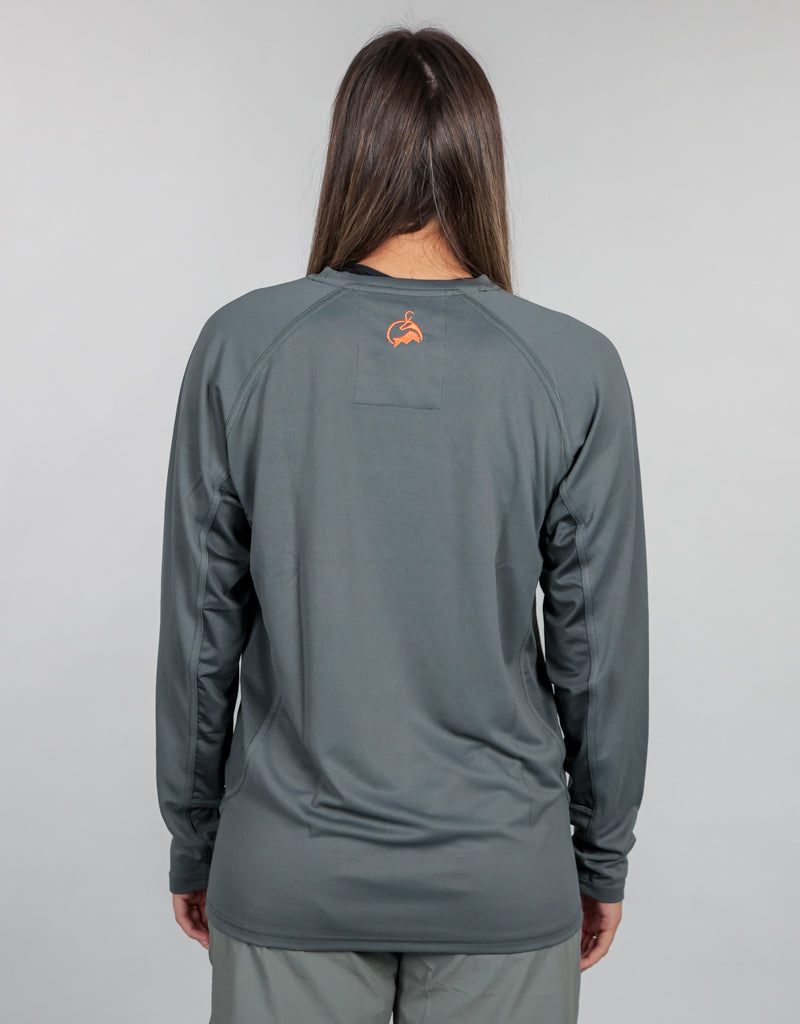 x Crew Base Layer Grey - Womens Back