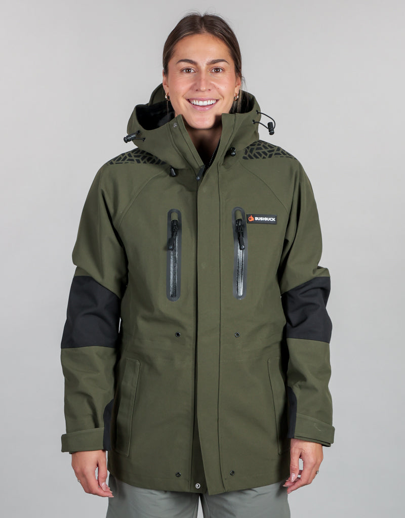 Defender Waterproof Rain Jacket - Womens Front - Wet Weather Gear