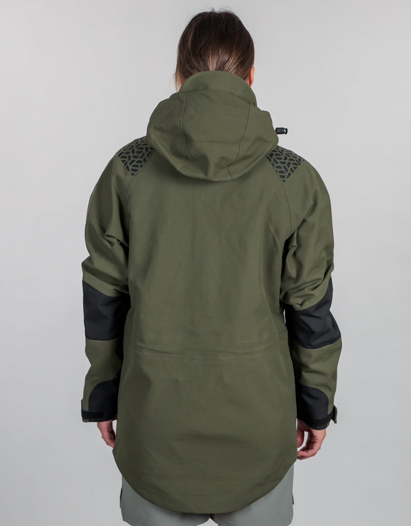 Defender Waterproof Rain Jacket - Womens Back - Wet Weather Gear