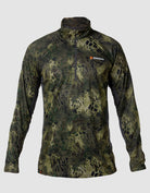 Apex Quarter Zip Base Layer Woodlands Camo - Front