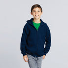 Gildan Heavy Blend Youth Full Zip Hooded Sweatshirt