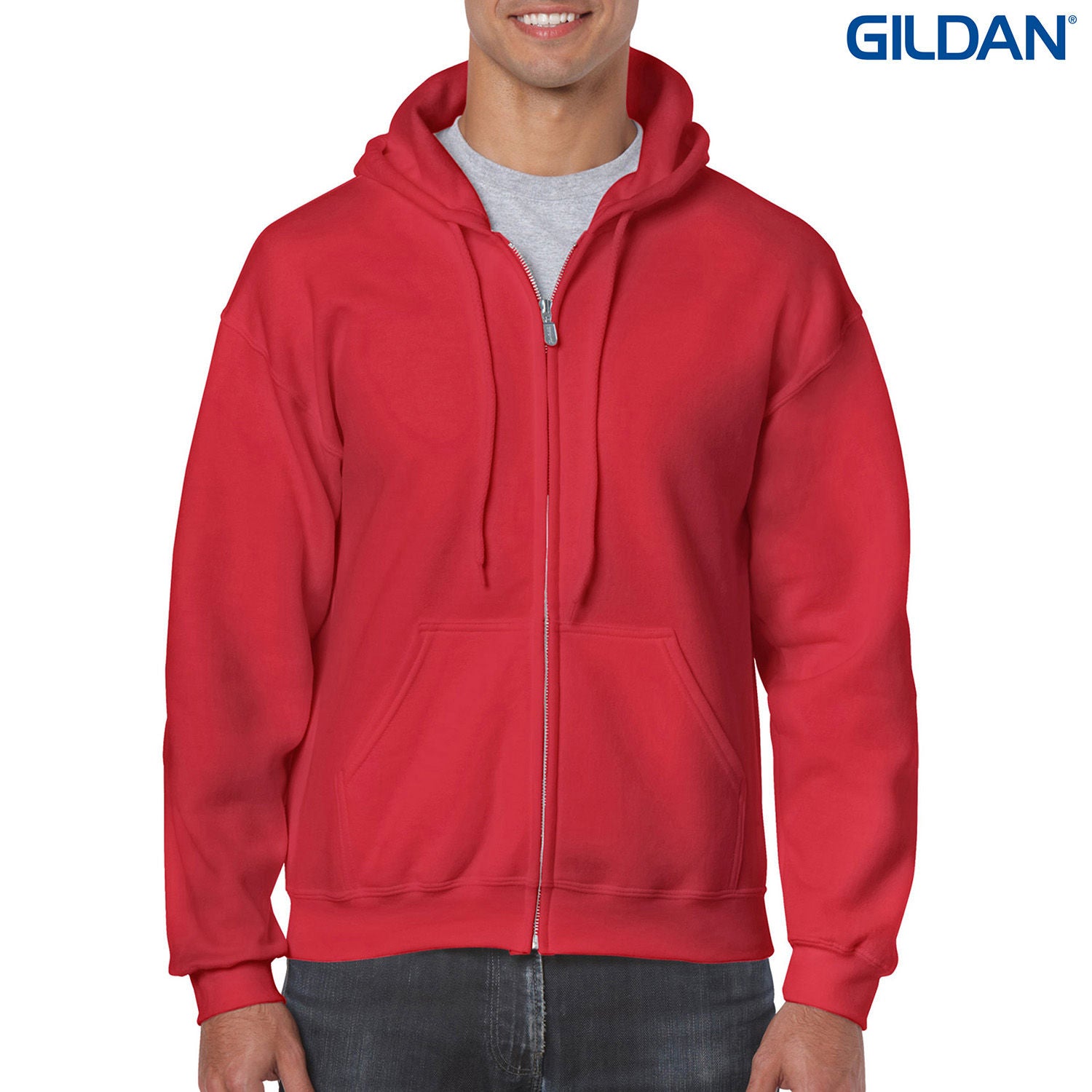 Gildan Heavy Blend Adult Full Zip Hooded Sweatshirt