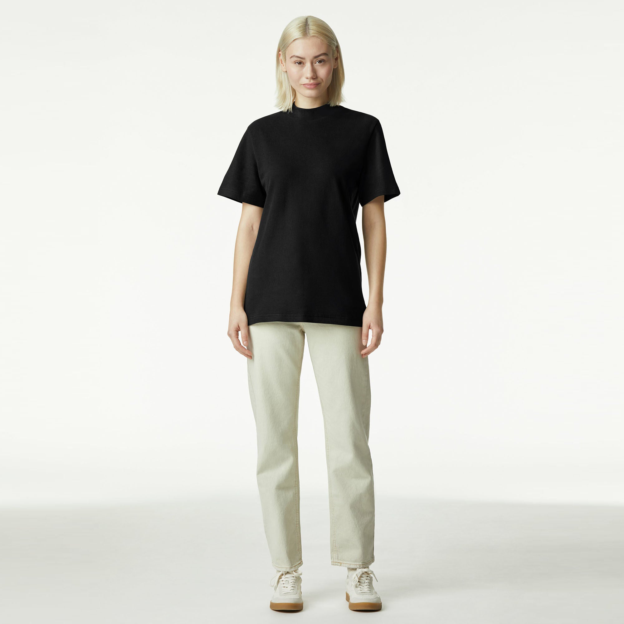 American Apparel Unisex Pique Mockneck 