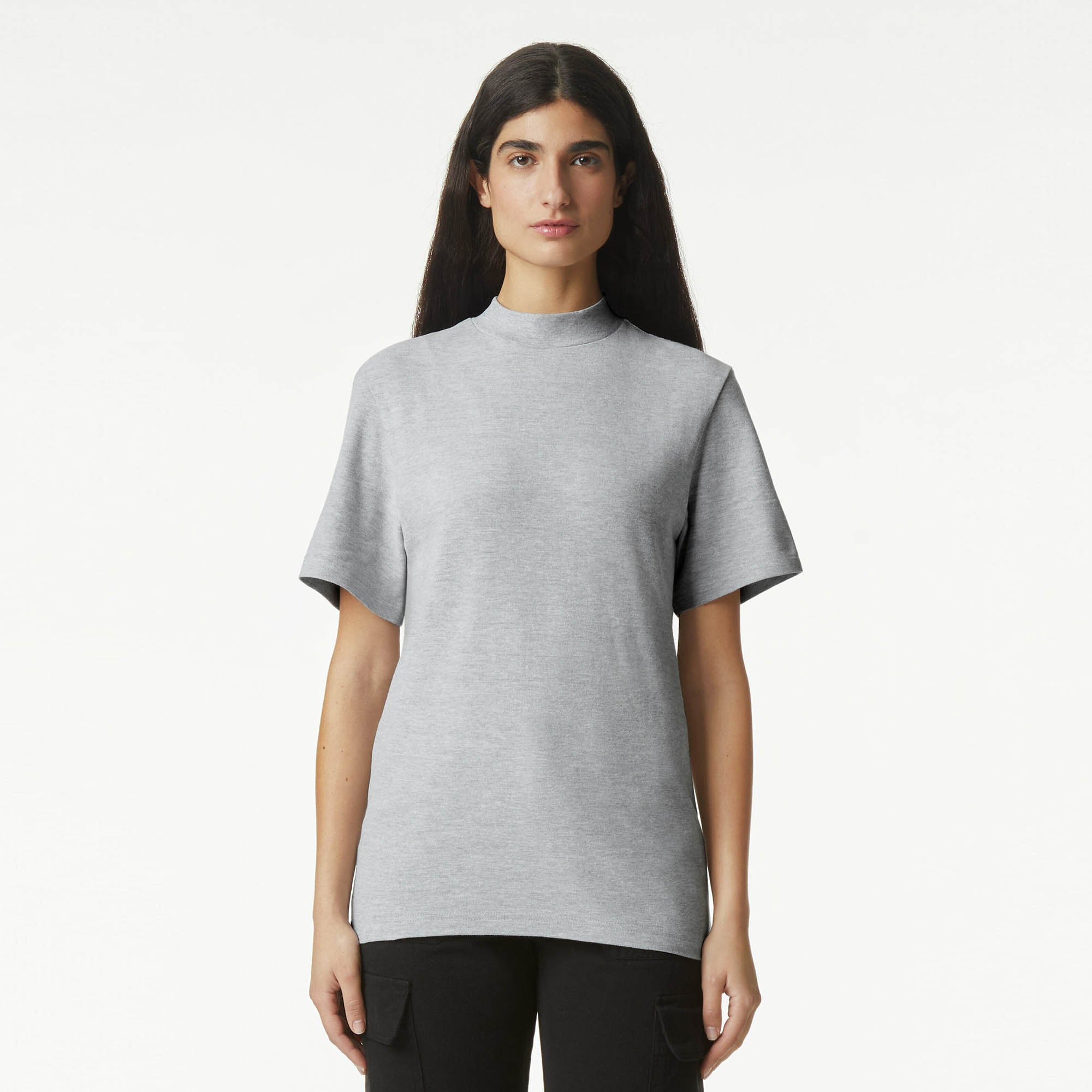 American Apparel Unisex Pique Mockneck 