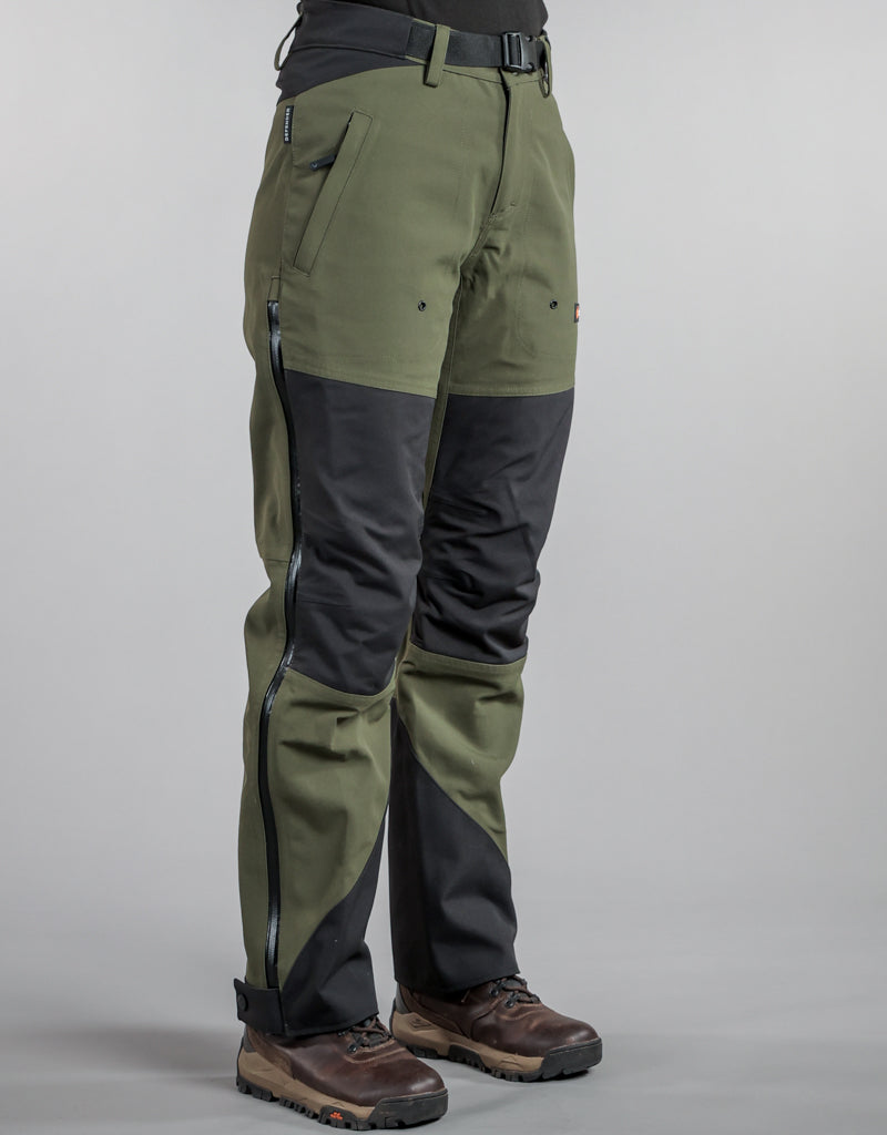 Bushbuck Defender Waterproof Wet Weather Pants - Front 3/4 Women -  Wet Weather Gear