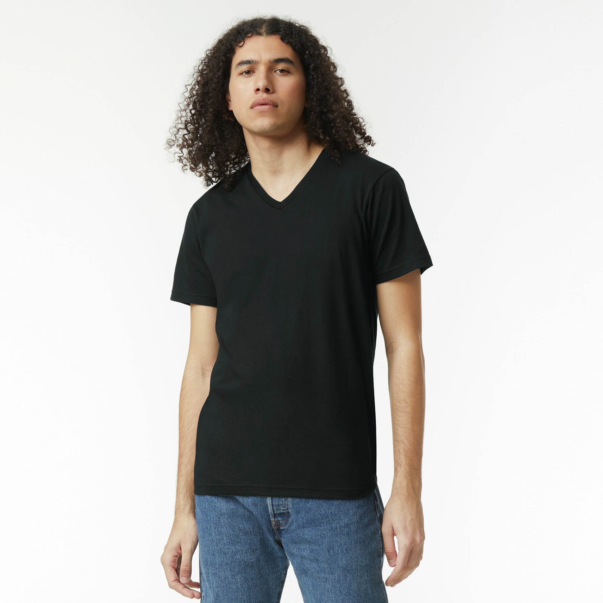 American Apparel CVC Unisex V-neck T-shirt