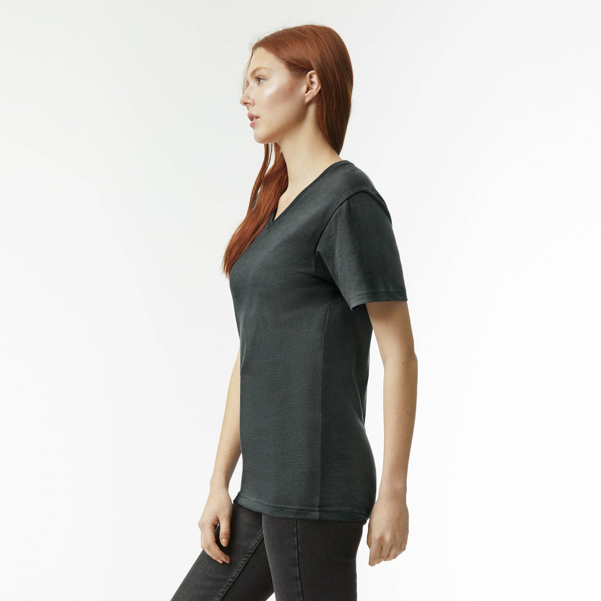 American Apparel CVC Unisex V-neck T-shirt