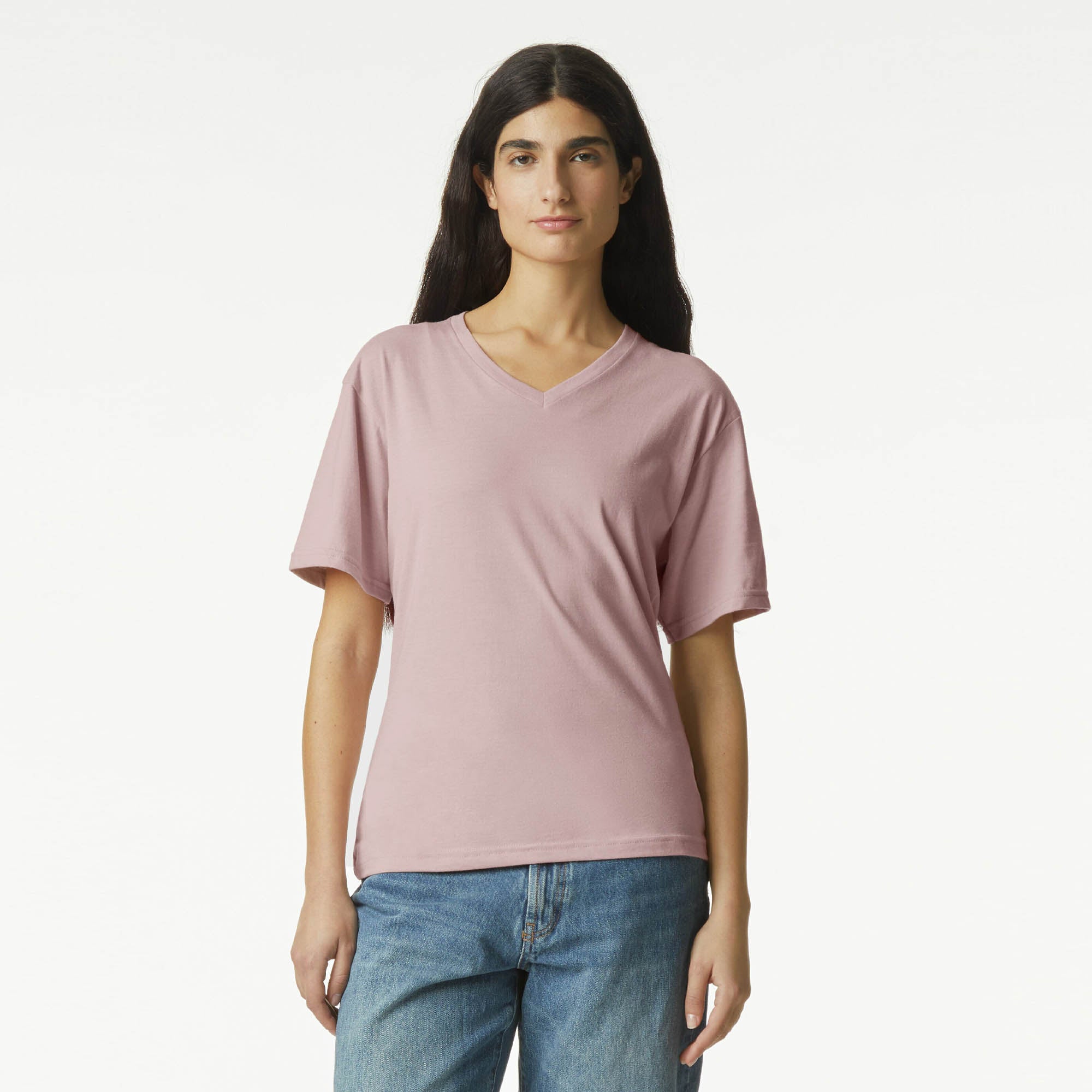 American Apparel CVC Unisex V-neck T-shirt