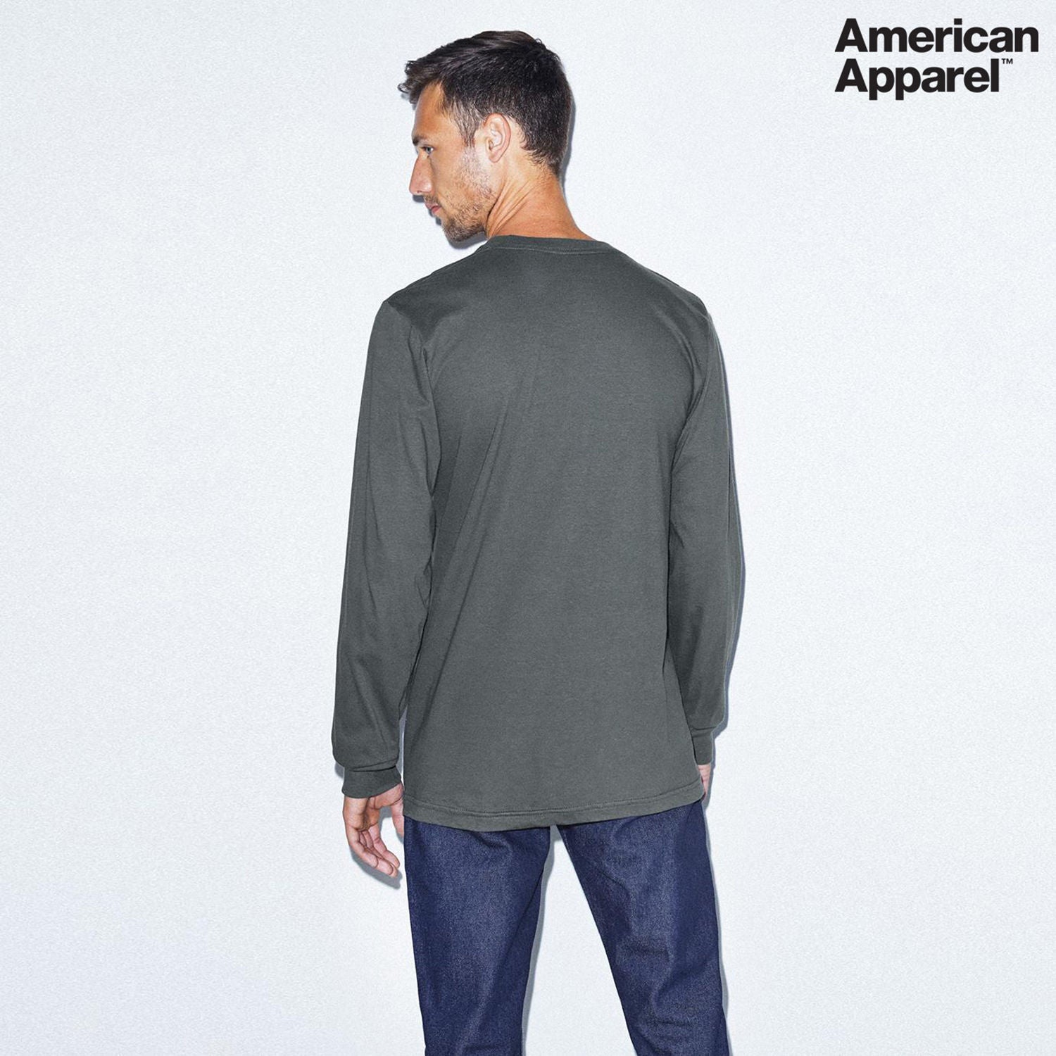 American Apparel Cotton Long Sleeve Fine Jersey T-shirt