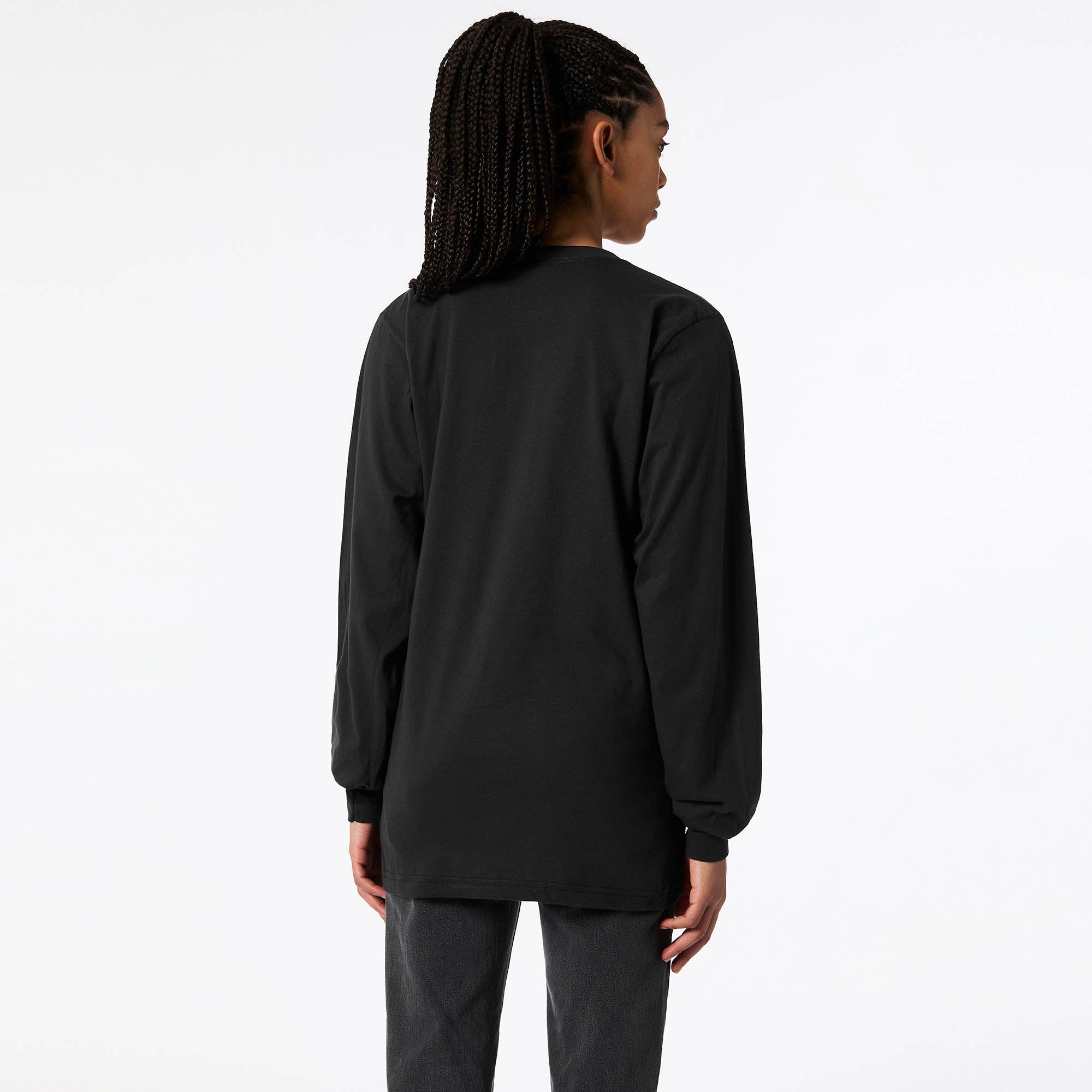 American Apparel Cotton Long Sleeve Fine Jersey T-shirt