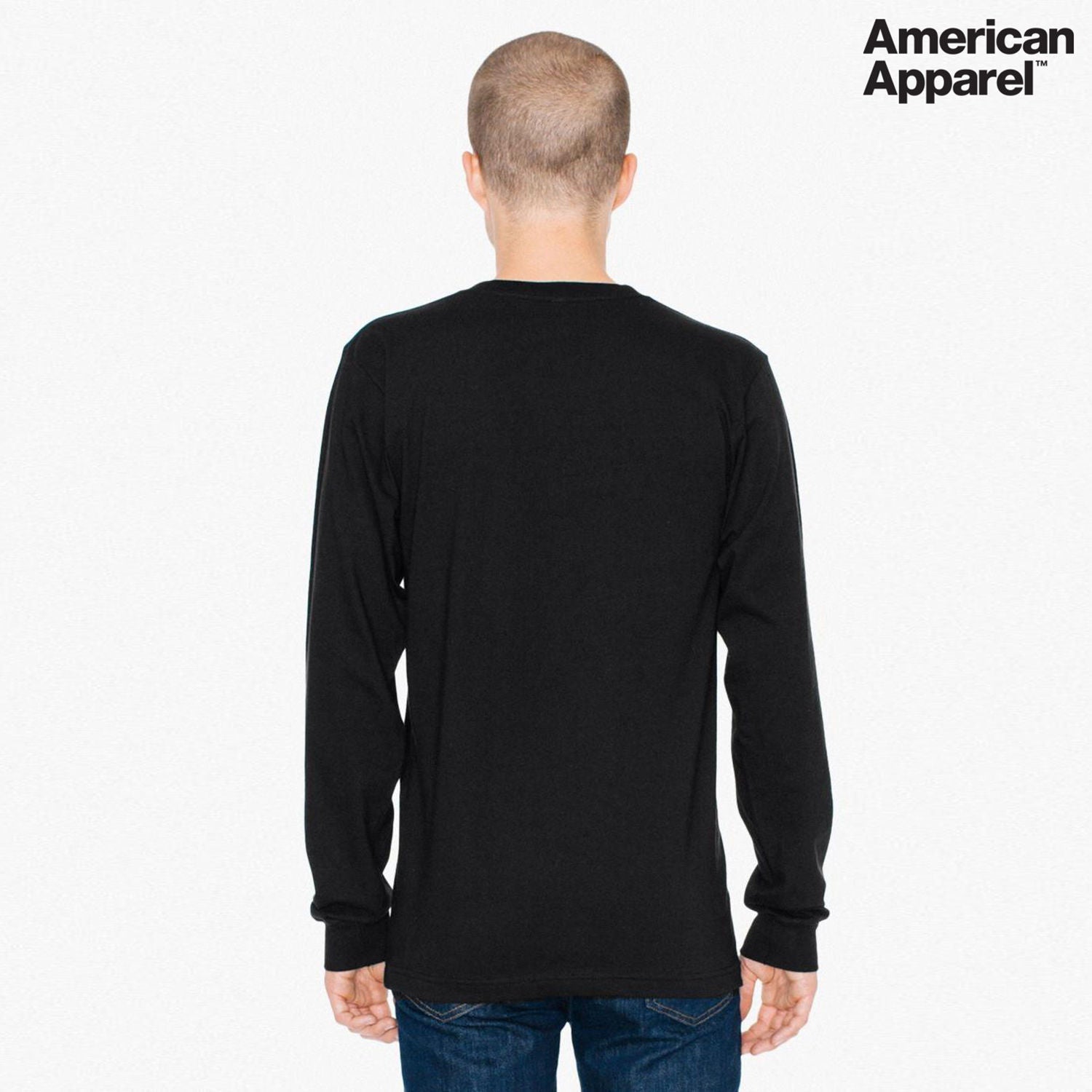 American Apparel Cotton Long Sleeve Fine Jersey T-shirt