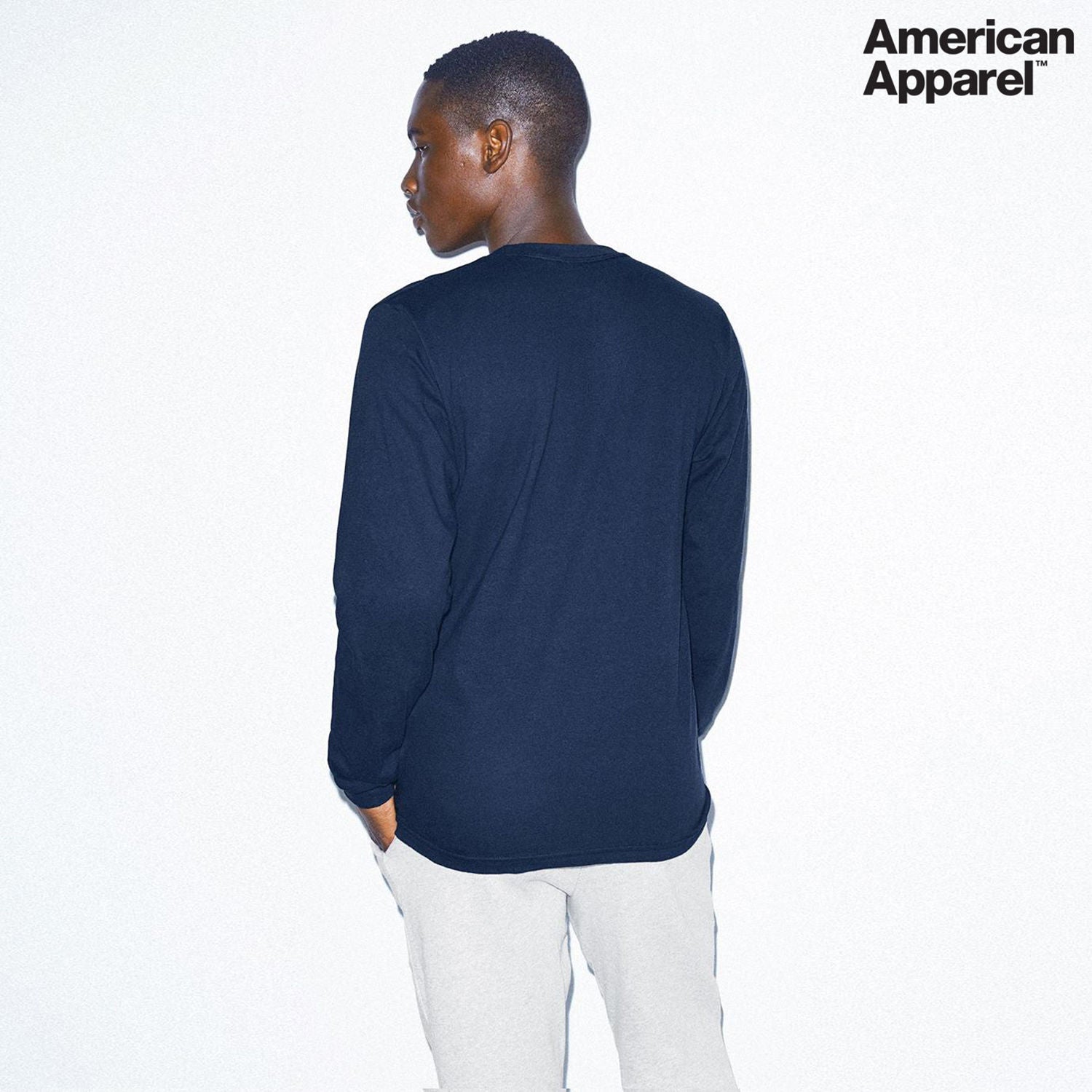 American Apparel Cotton Long Sleeve Fine Jersey T-shirt