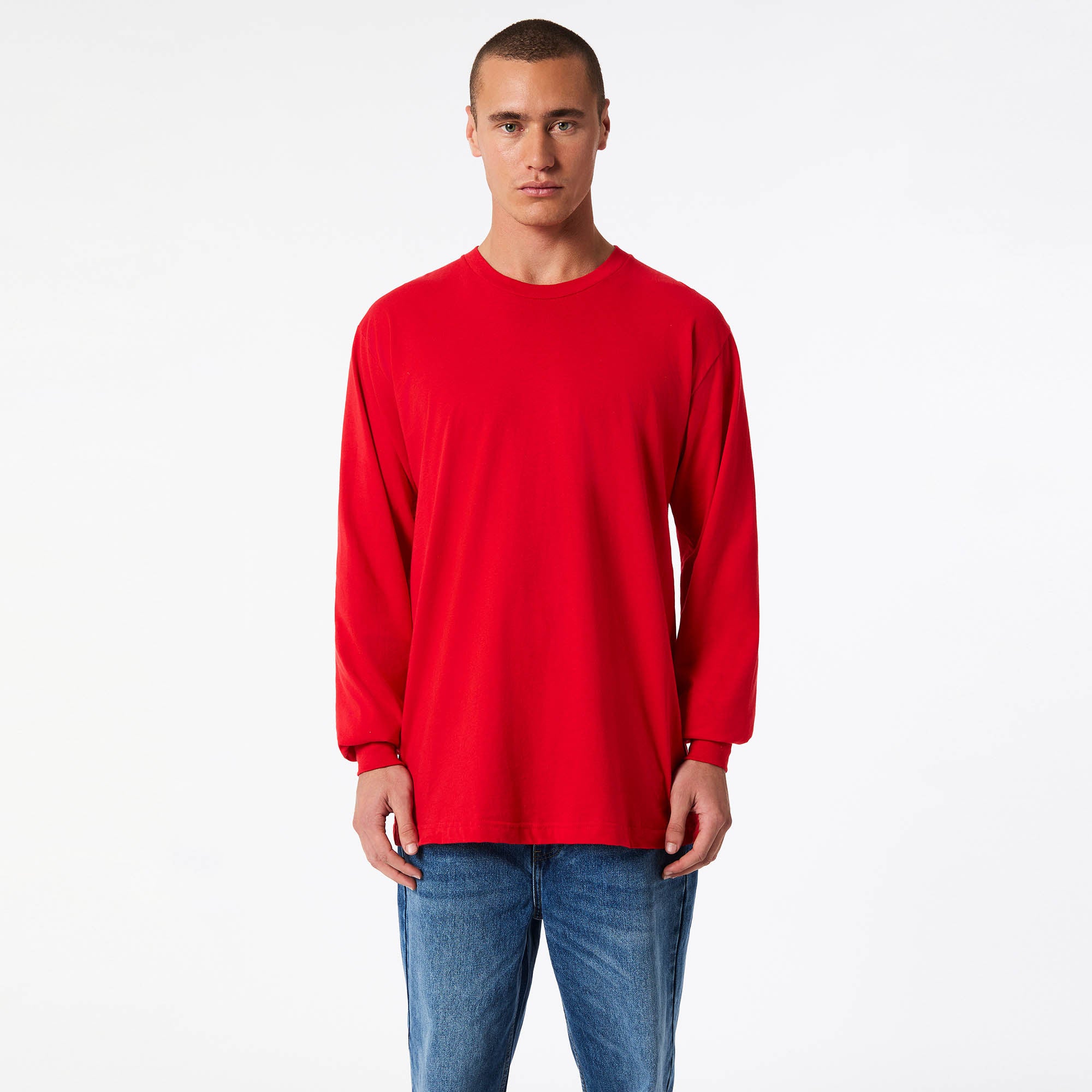 American Apparel Cotton Long Sleeve Fine Jersey T-shirt